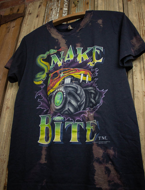 Vintage Snake Bite Monster Truck Graphic T Shirt 1993 by Dead End Career Club Small