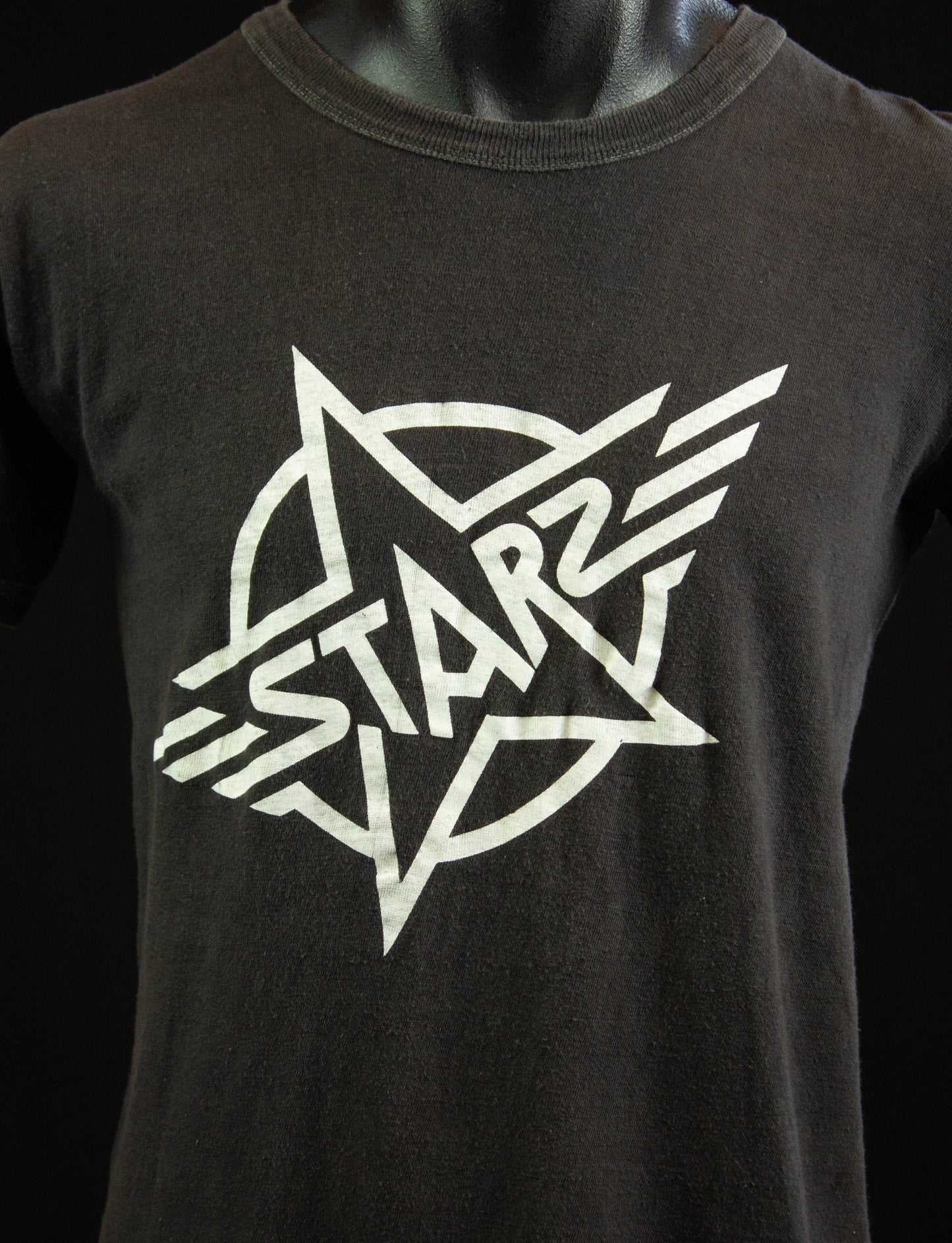 Vintage Starz Concert T Shirt 70s Logo Black and White Medium