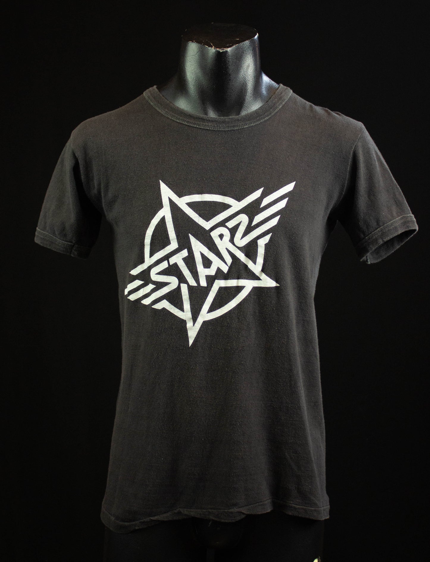 Vintage Starz Concert T Shirt 70s Logo Black and White Medium