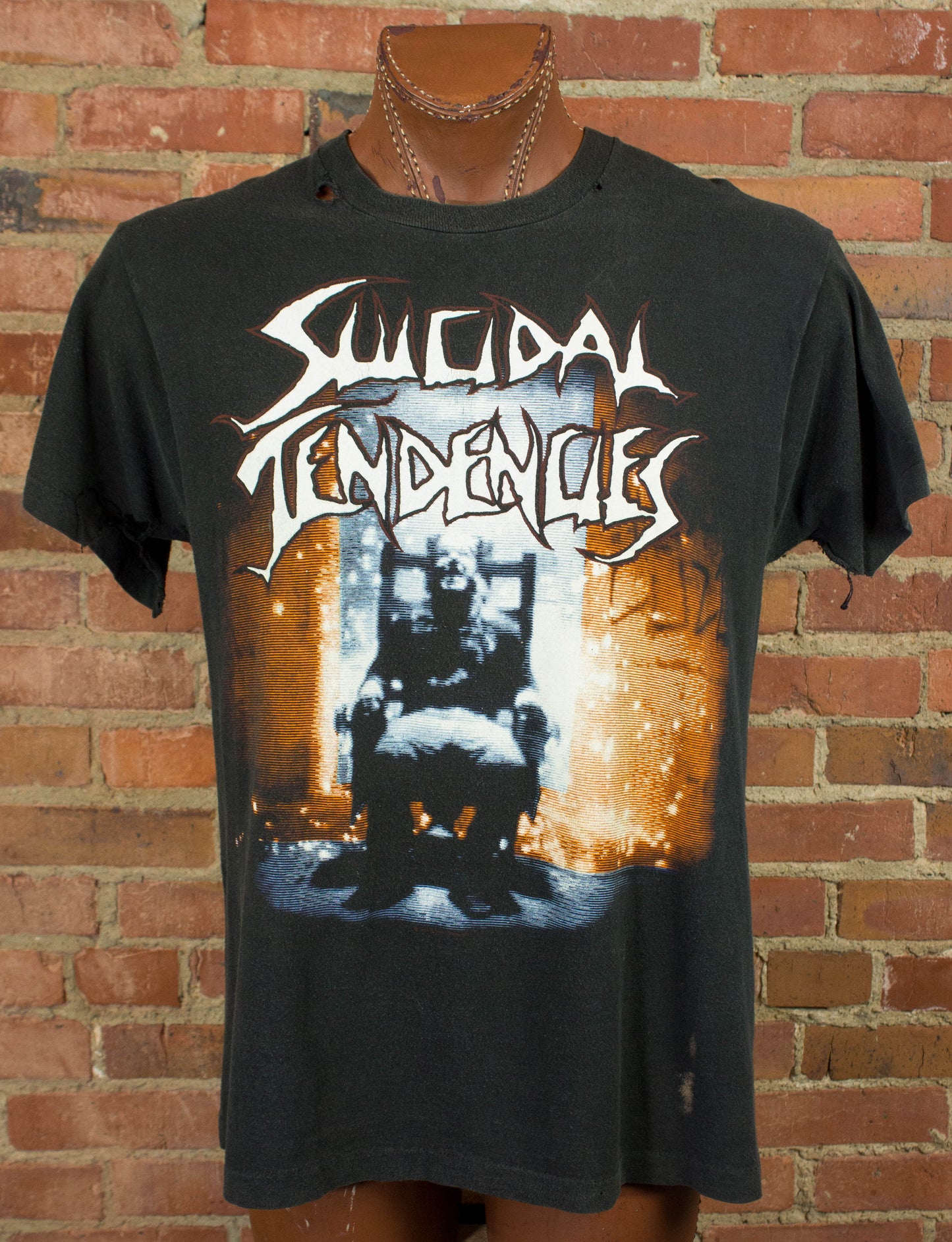 Vintage Suicidal Tendencies Concert T Shirt 1990 You Can't Bring Me Down Touring Black Large-XL
