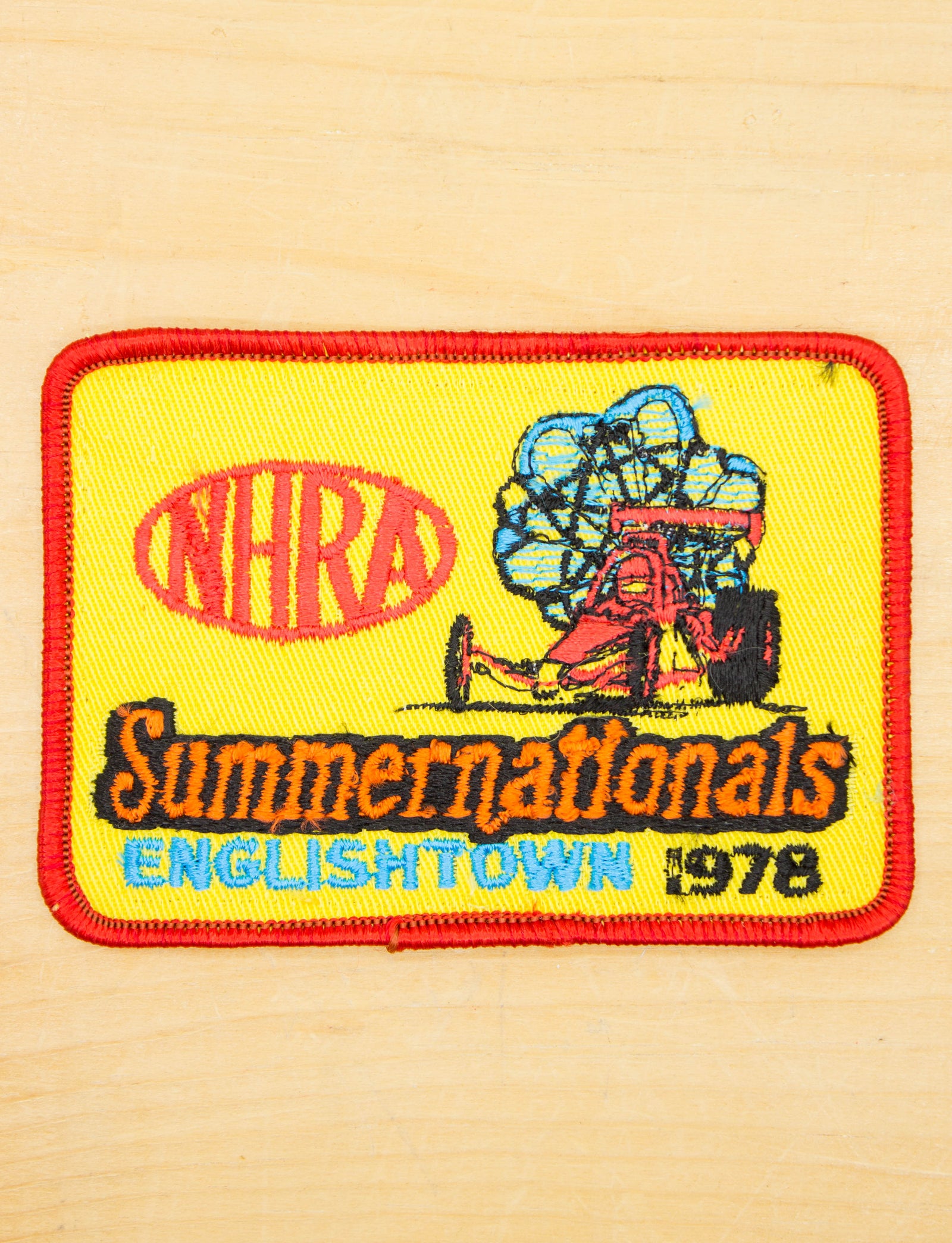 Vintage NHRA Summernationals Englishtown Drag Racing Patches