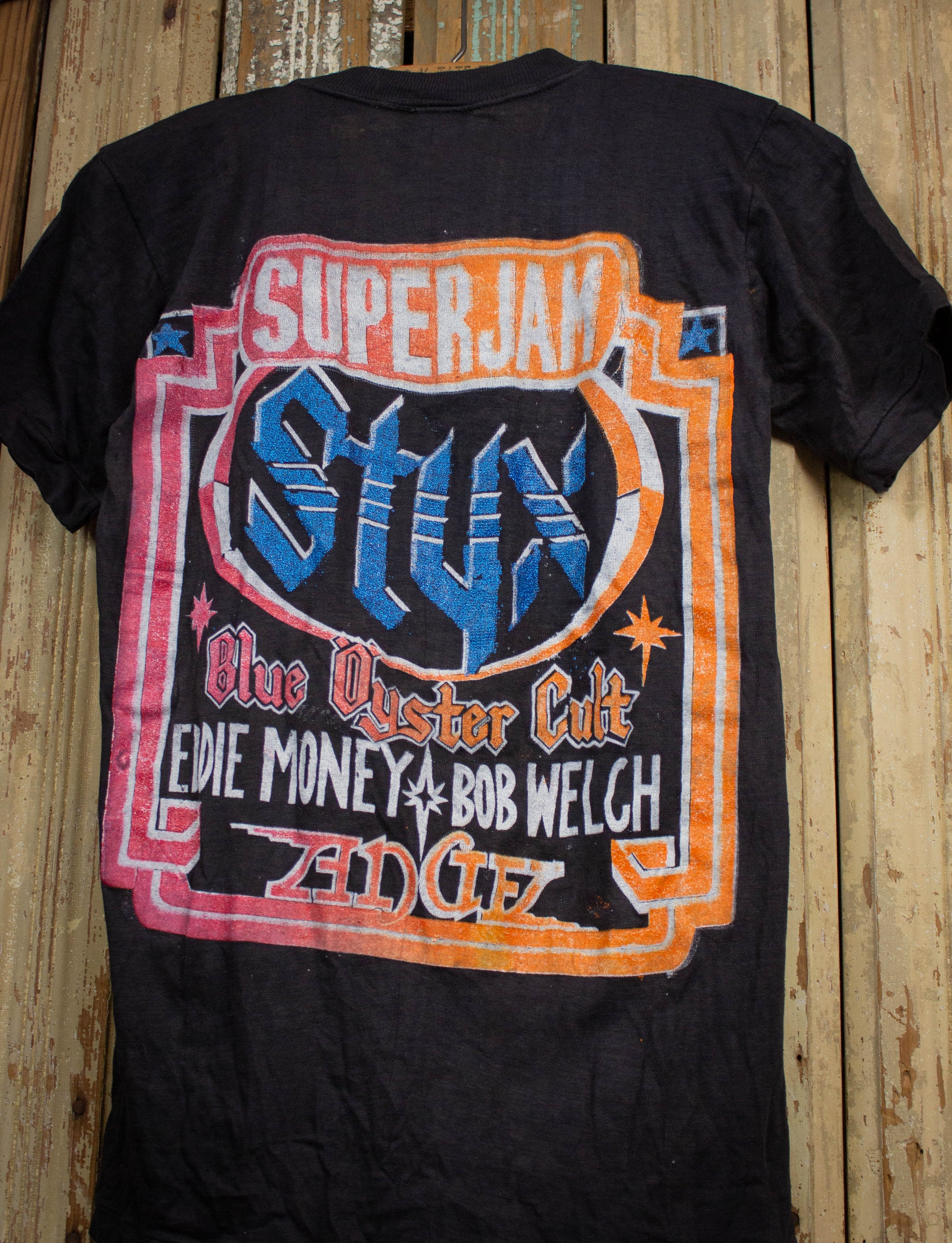 Vintage Super Jam Parking Lot Bootleg Concert T Shirt 1978 Black XS