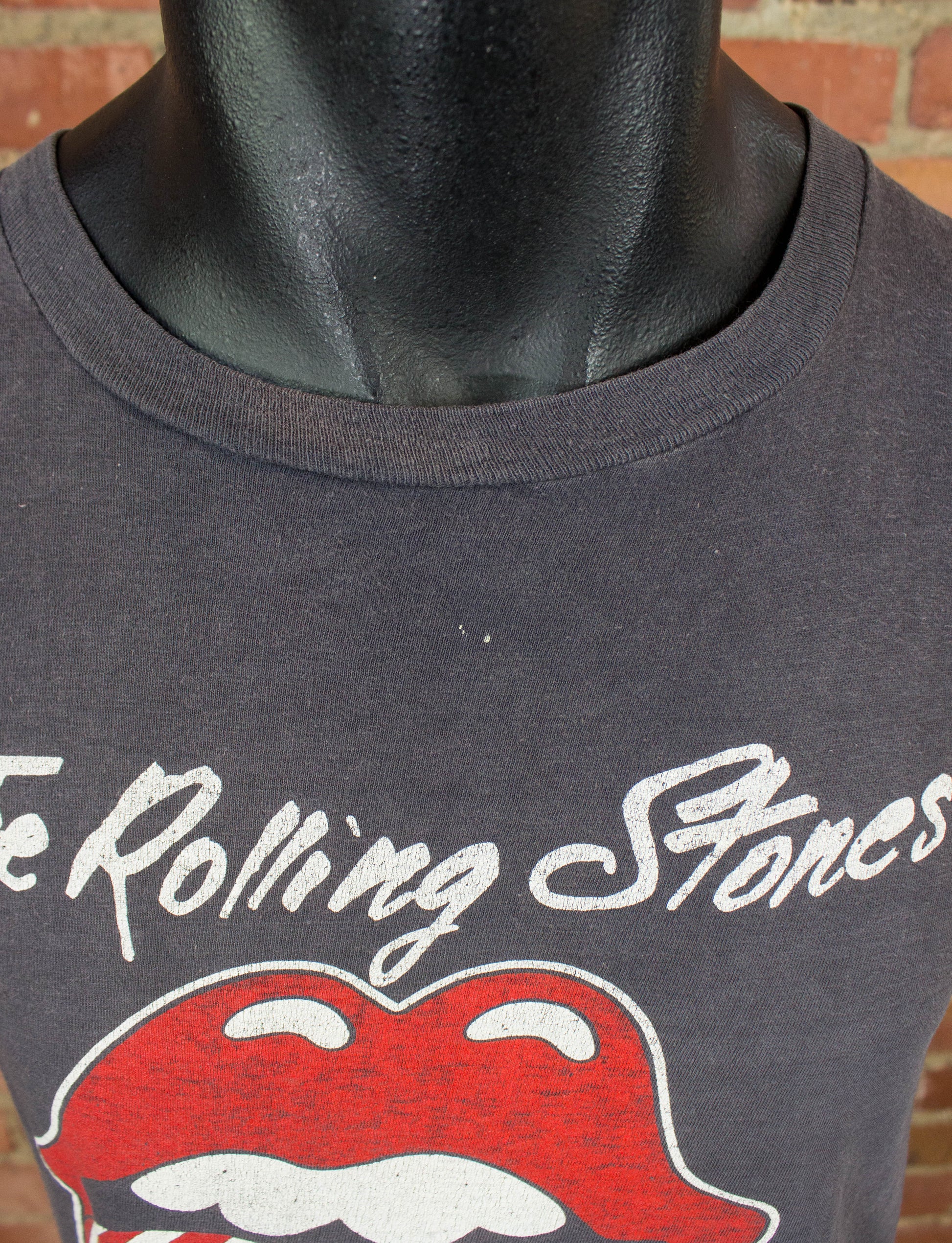 Vintage The Rolling Stones Concert T Shirt 1981 North American Tour US –  Black Shag Vintage