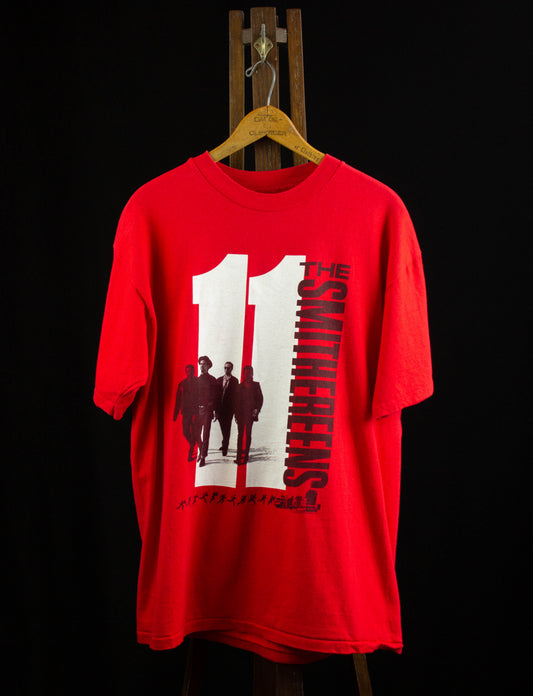 Vintage The Smithereens Concert T Shirt 1989 11 Tour Red and White XL