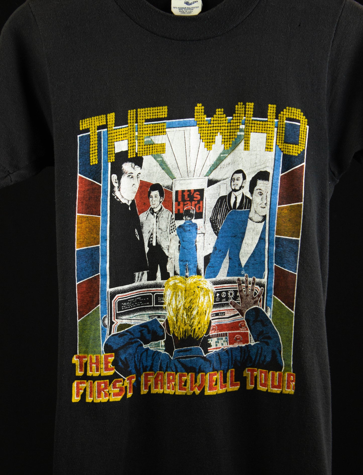 Vintage The Who Concert T Shirt 1982 The First Farewell Tour Black Parking Lot Bootleg XS