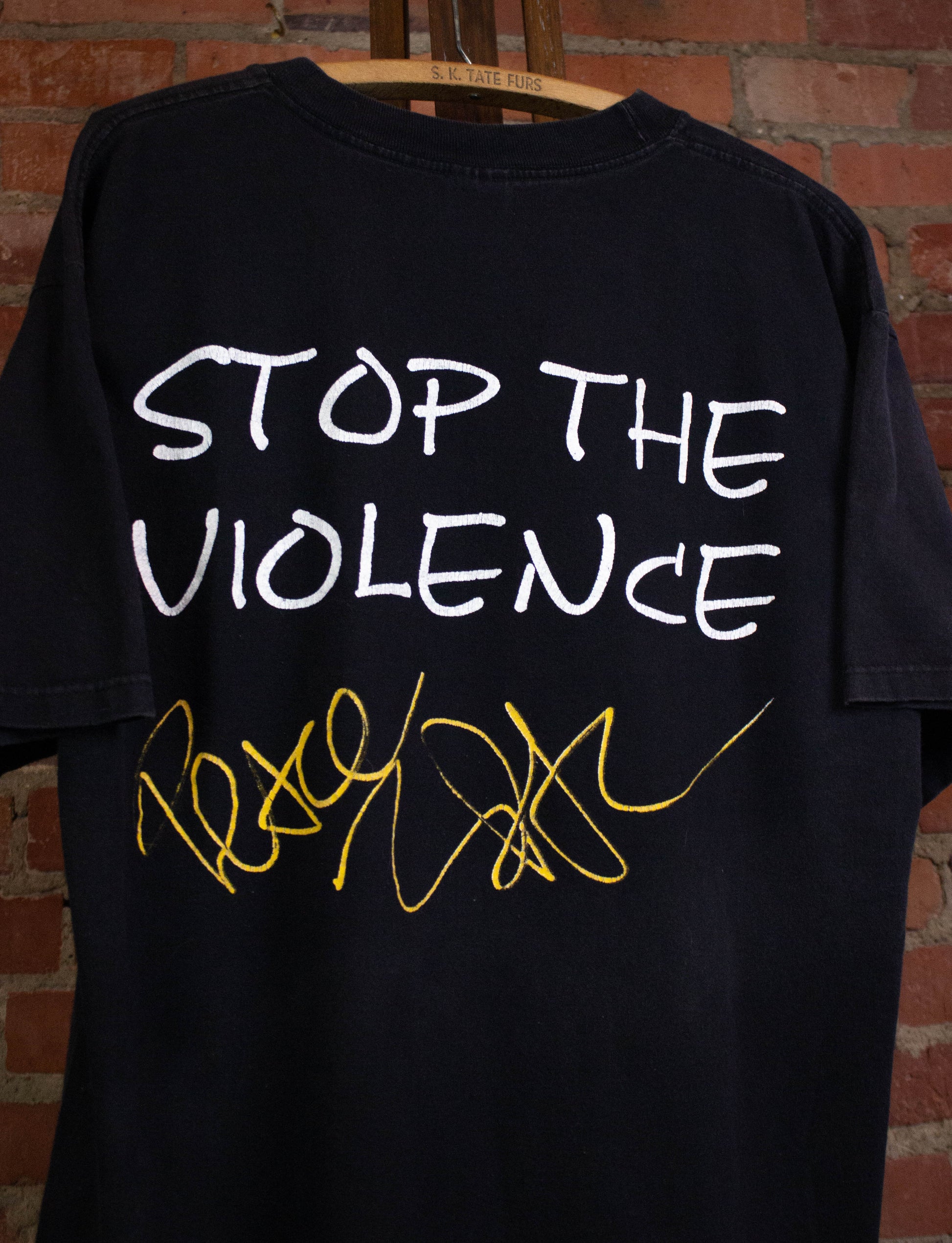 Vintage 2pac 1997 Stop The Violence Rap T Shirt Black XL