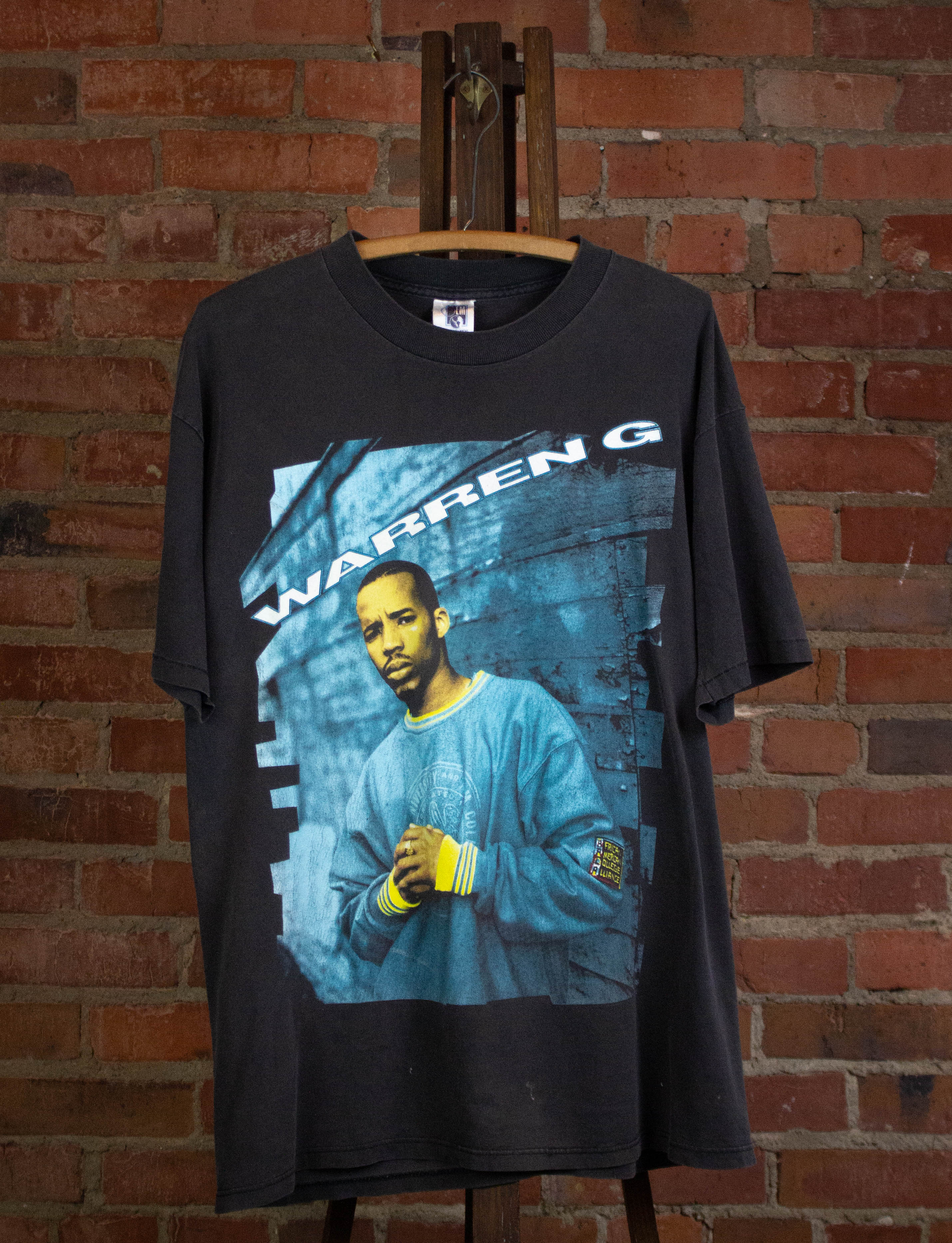 Vintage Warren G 1994 This DJ Be Rap T Shirt Black XL