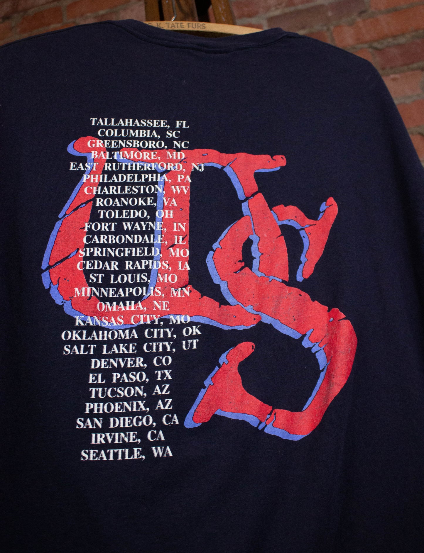 Vintage Whitesnake 1990 Tour Concert T Shirt Black Large