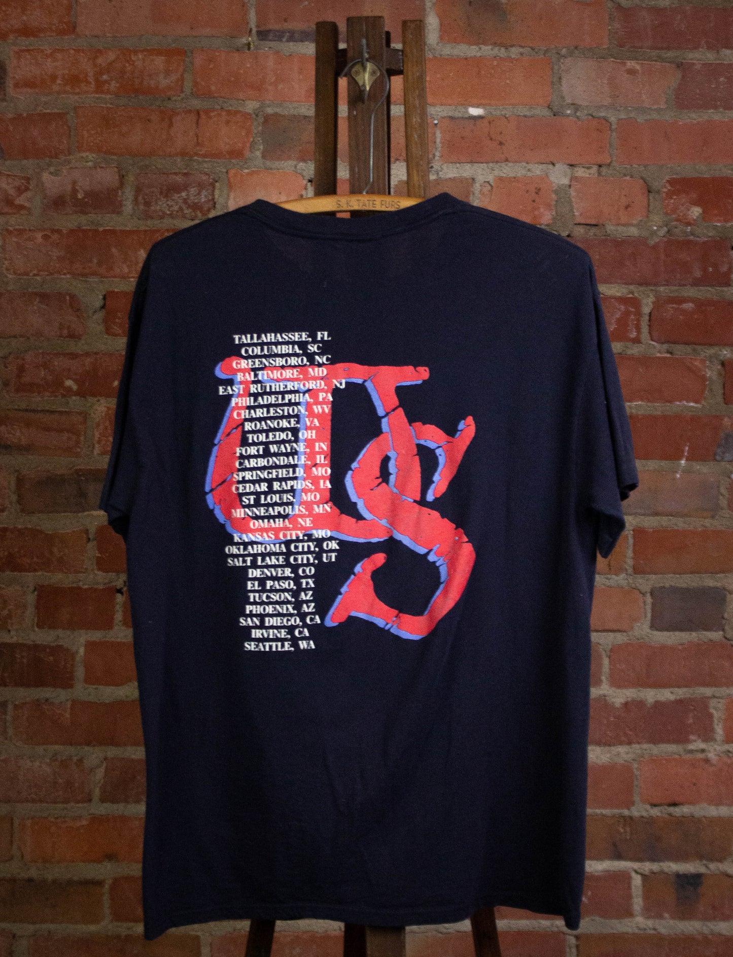 Vintage Whitesnake 1990 Tour Concert T Shirt Black Large