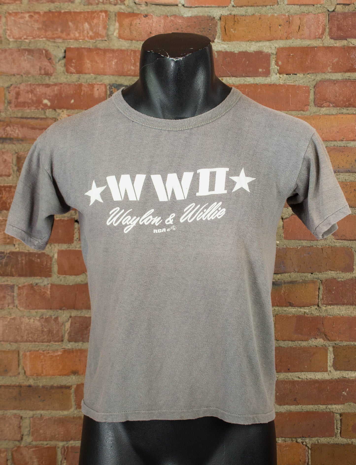 Vintage Willie Nelson and Waylon Jennings Concert T Shirt 1982 WW2 RCA Records Promo Small-Medium