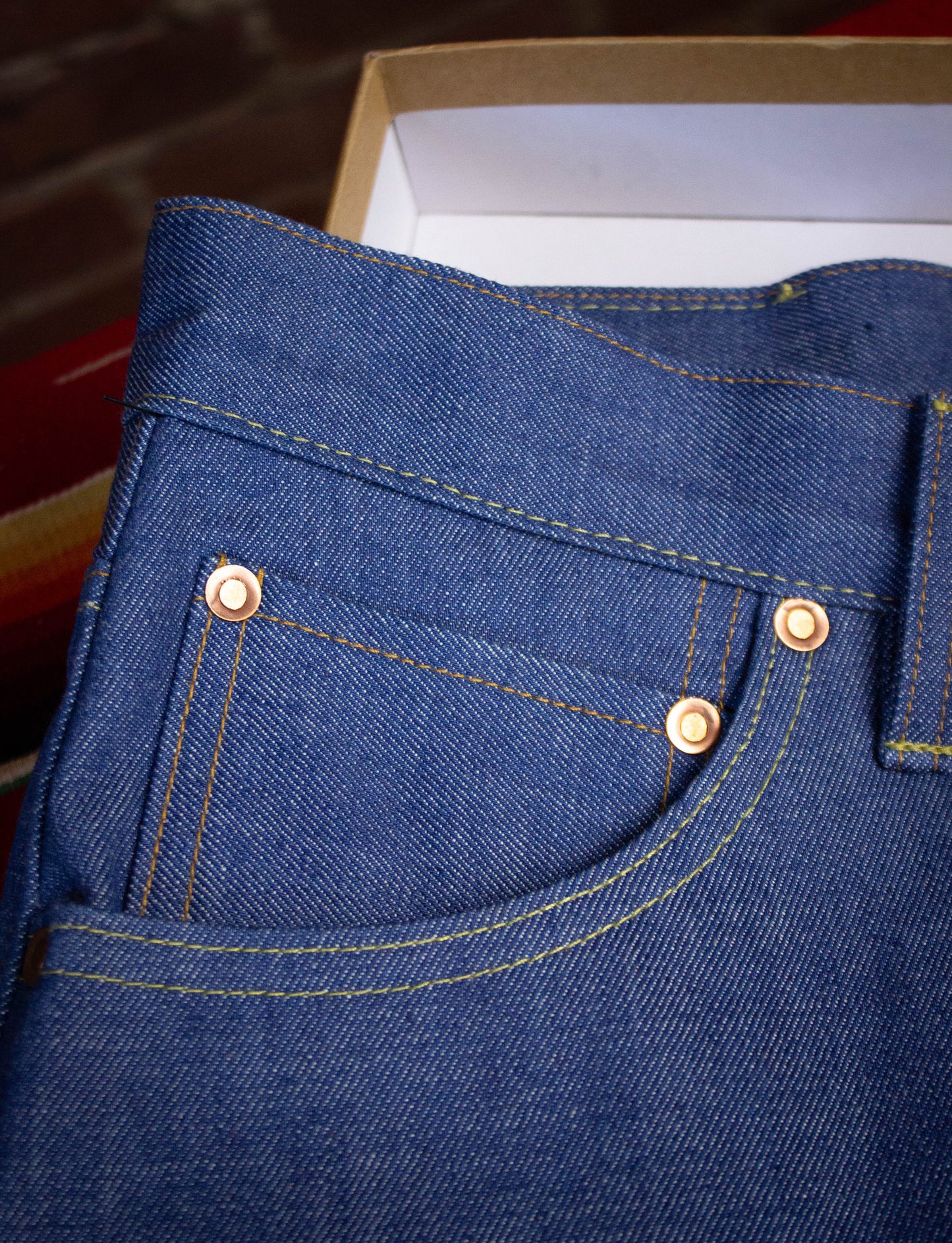 Vintage Willie Watson MFG Co. 607 Pacific Blue Selvedge Denim Jeans 30x34