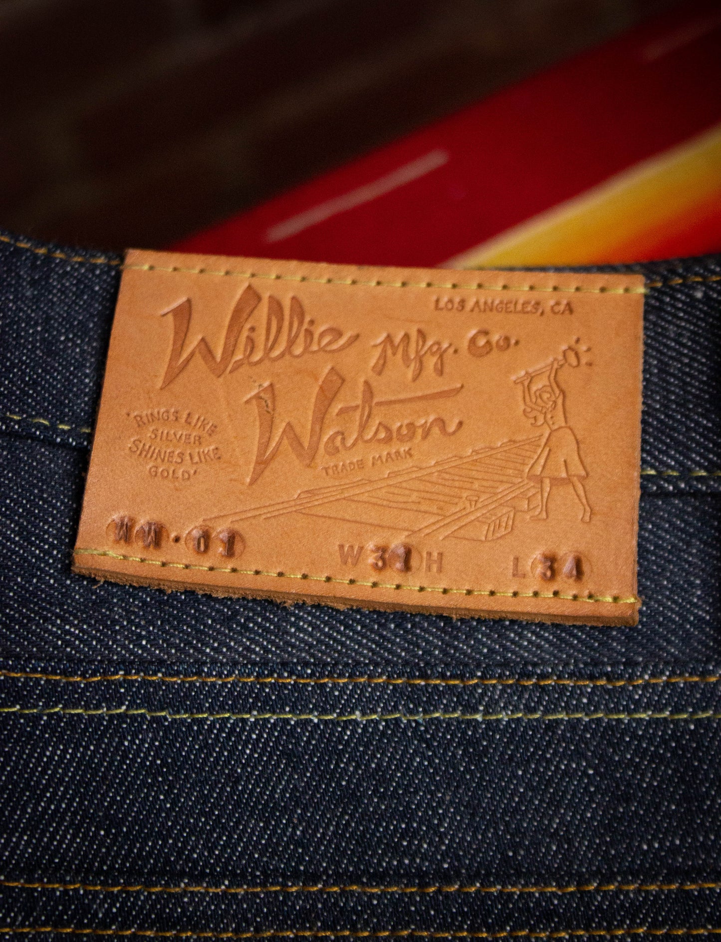 Vintage Willie Watson MFG Co. WW-01 Selvedge Denim Jeans 31x34
