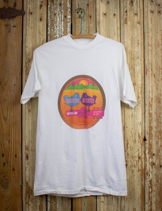 Vintage Woodstock 1994 Concert T Shirt White Medium
