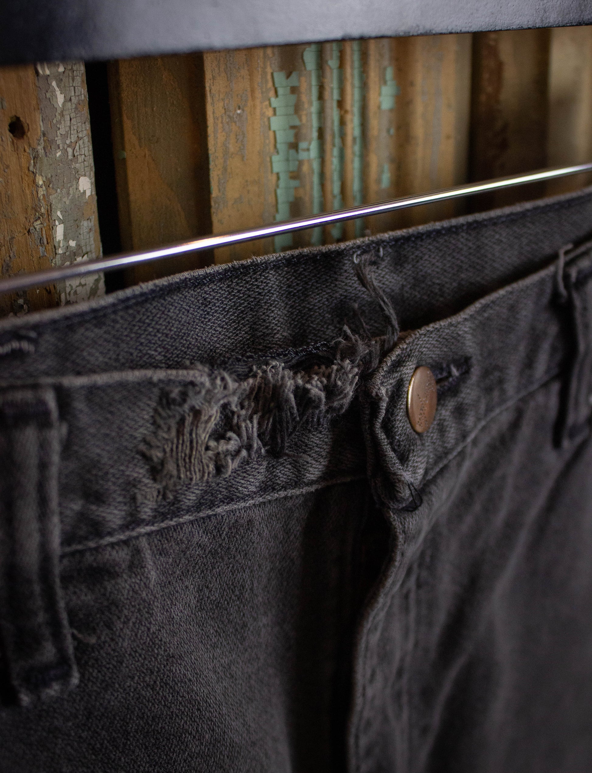 Vintage Wrangler Cutoff Denim Shorts Black 32w