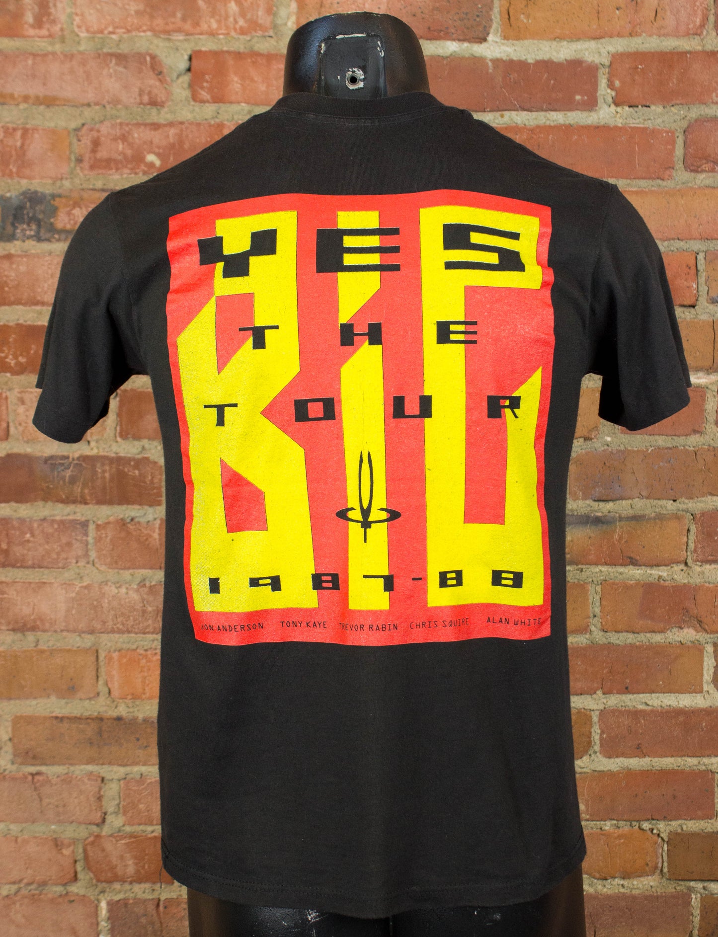 Vintage Yes Concert T Shirt 1987 The Big Tour Black Small