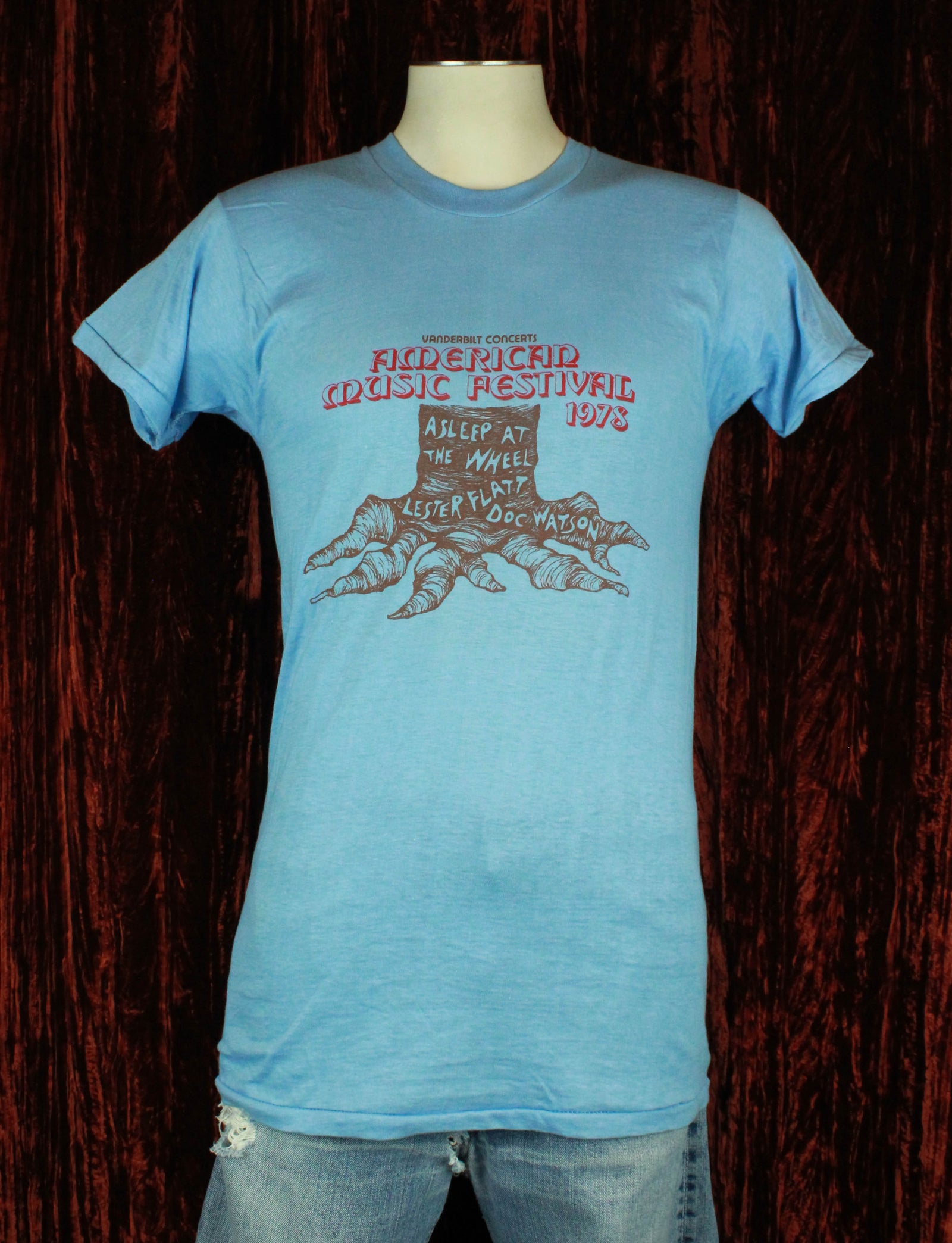 Vintage 1978 American Music Festival Concert T Shirt Vanderbilt - Medium