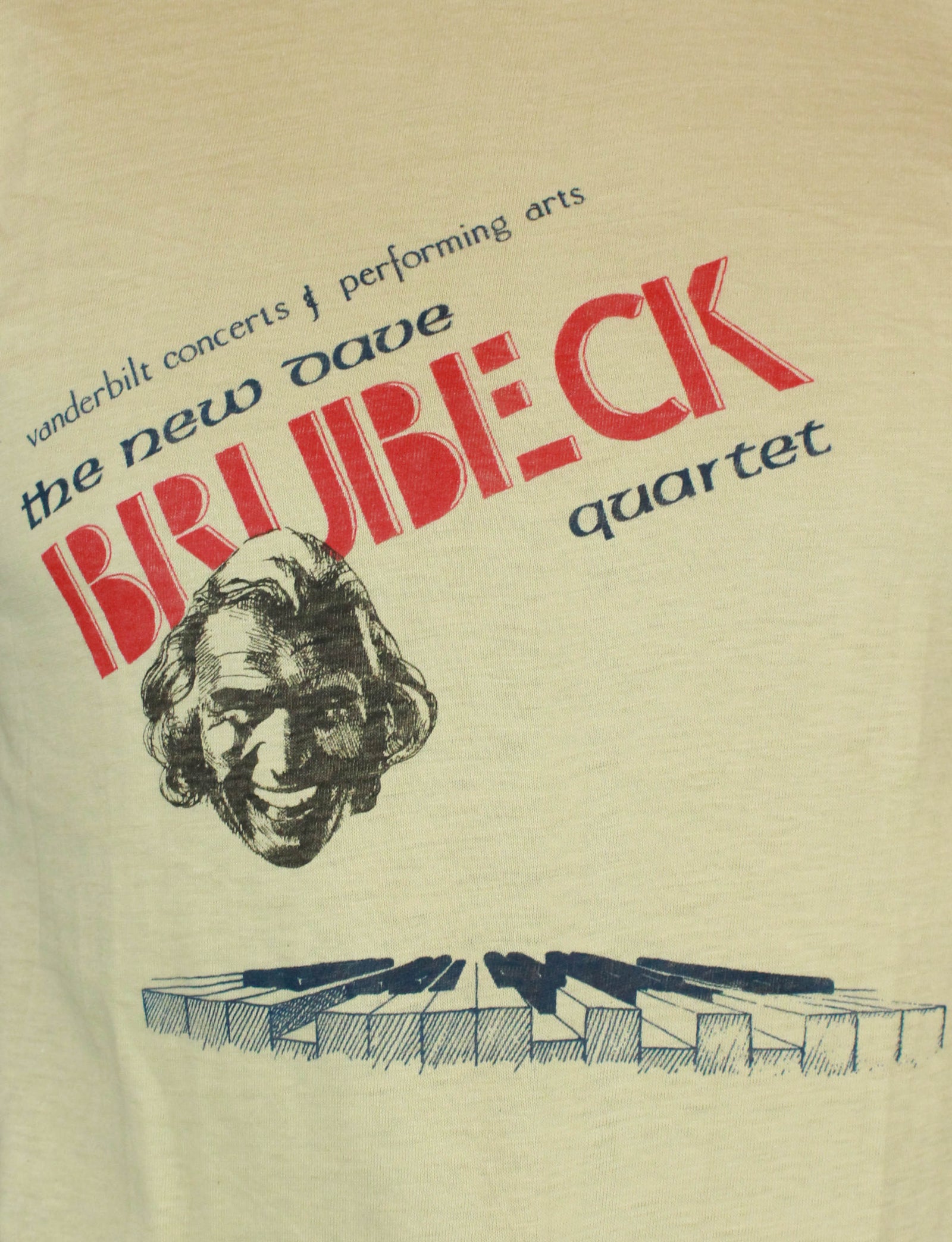 Vintage 1979 The New Brubeck Quartet Vanderbilt Concert T Shirt - Large