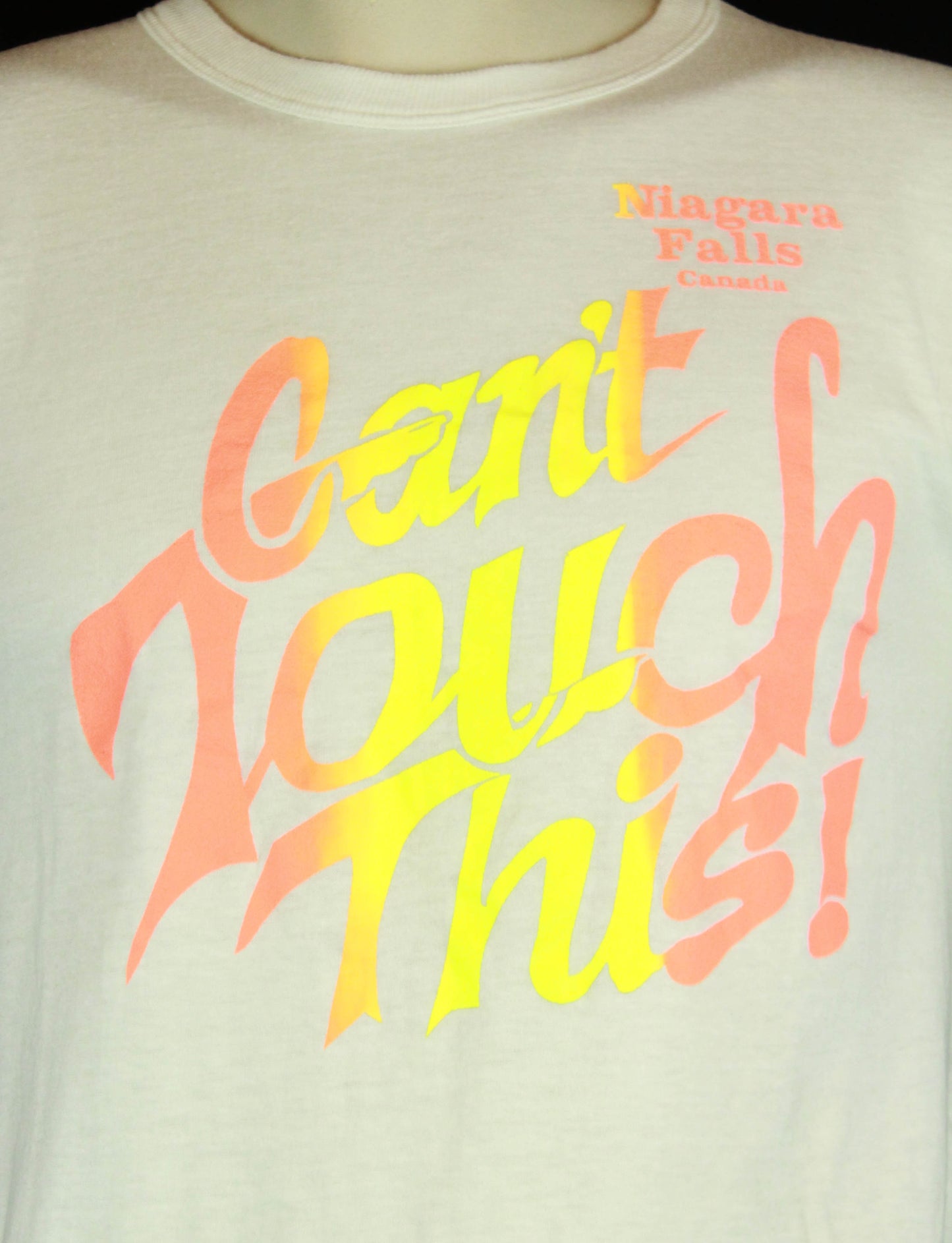 Vintage 80's Can't Touch This Niagra Falls Graphic T Shirt - Medium