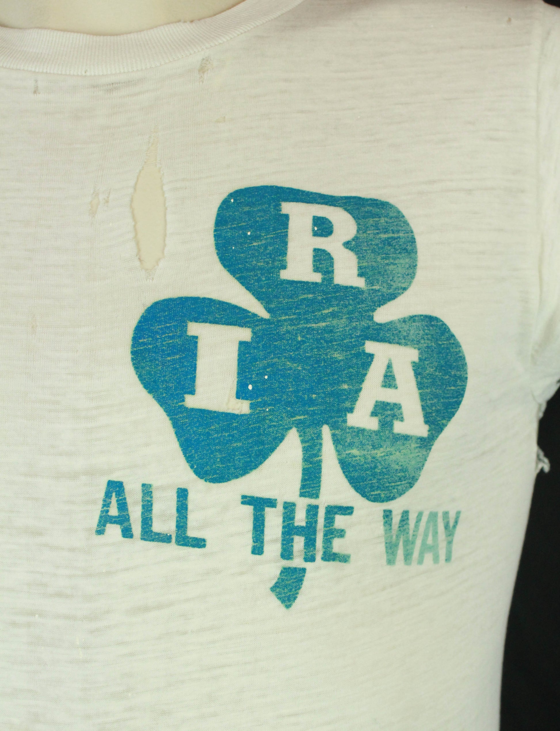 Vintage 80s IRA All The Way Unite Ireland Graphic T Shirt 