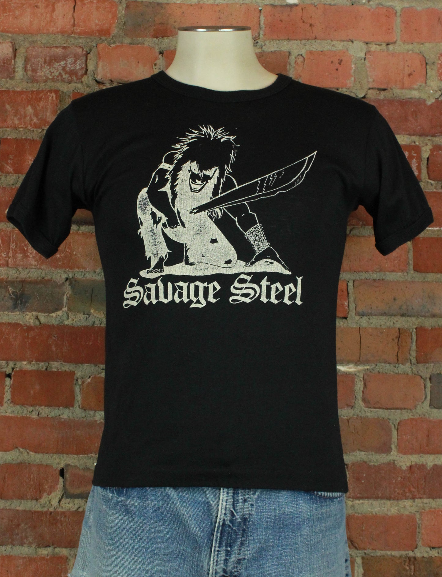 Vintage 80's Savage Steel Concert T Shirt - Medium