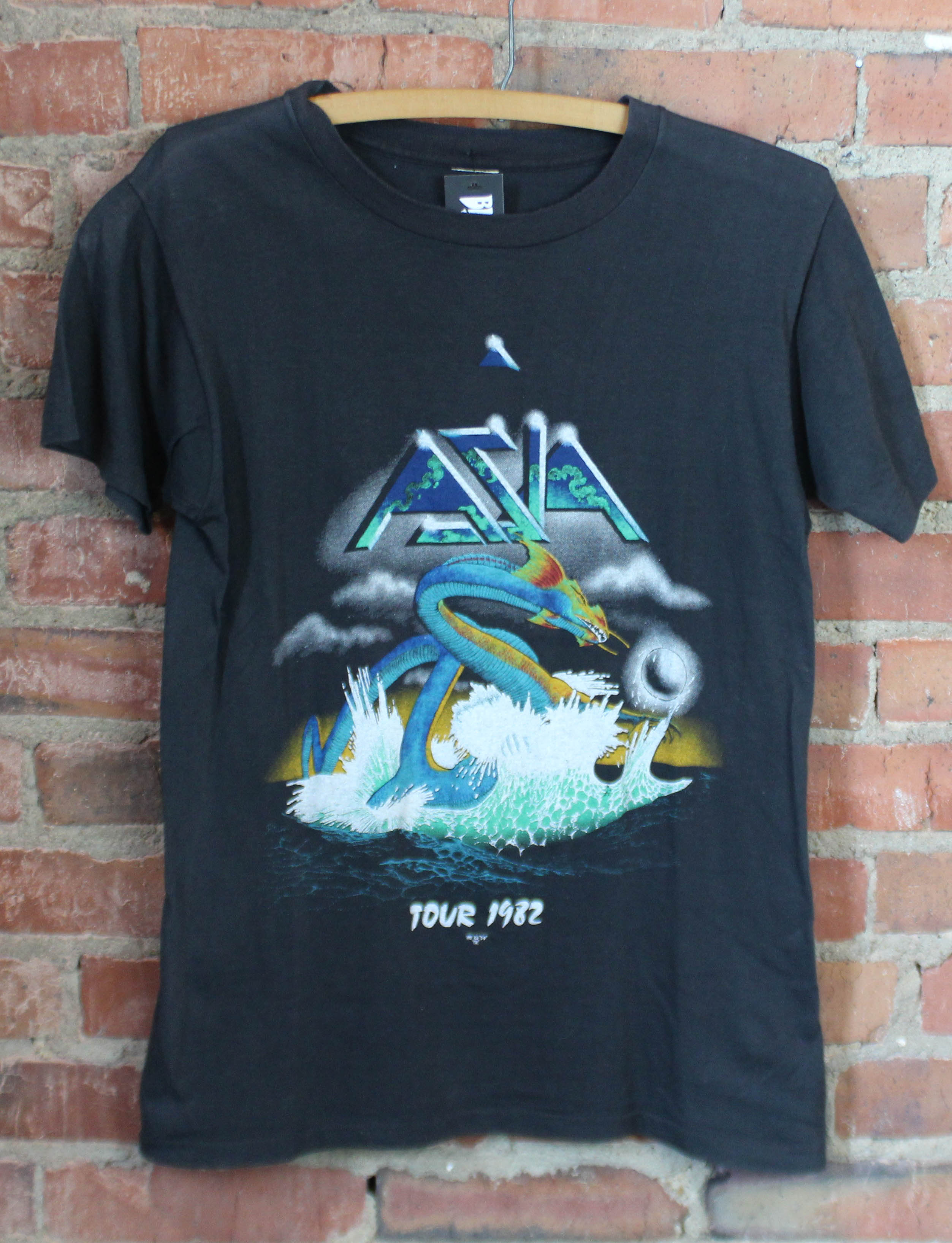 Vintage Asia Concert T Shirt Tour 1982 Small – Black Shag Vintage