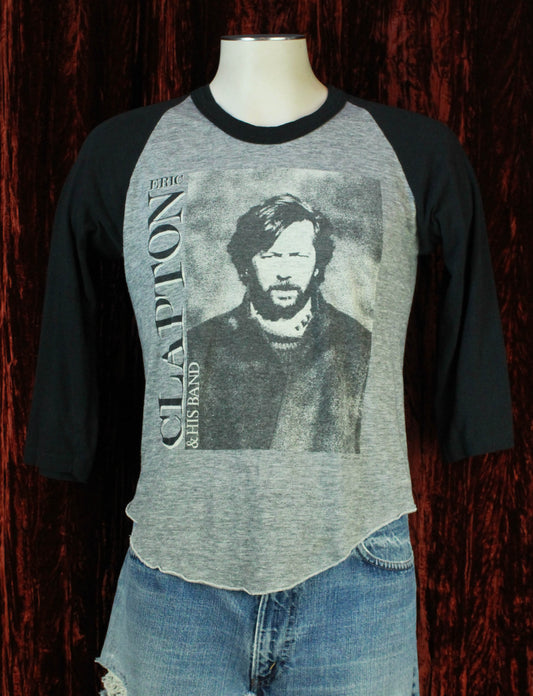 Vintage Eric Clapton Concert T Shirt 1985 Behind The Sun Tour Jersey - Large