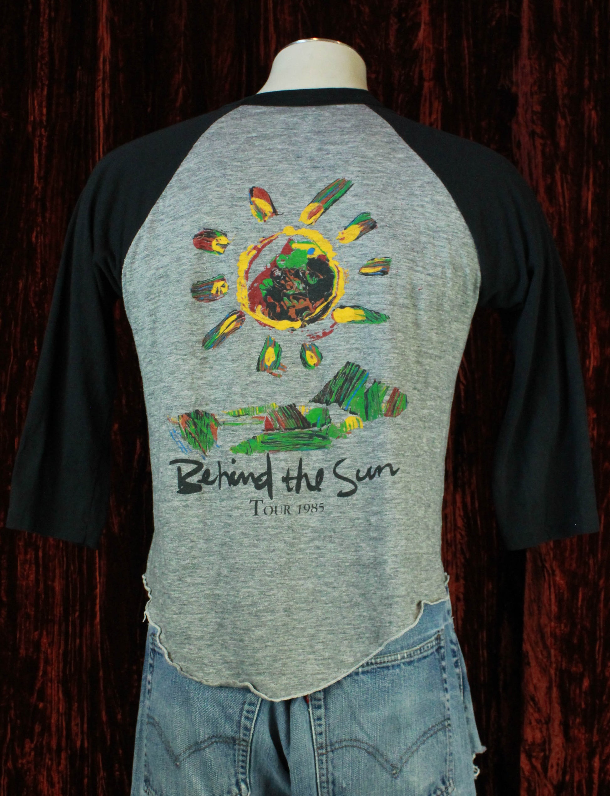 Vintage Eric Clapton Concert T Shirt 1985 Behind The Sun Tour Jersey - Large