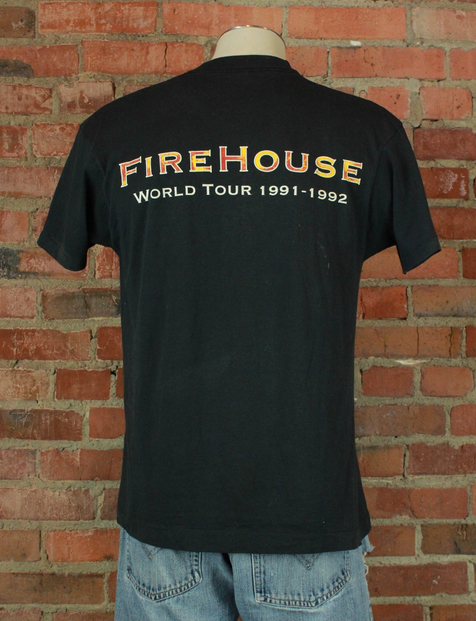 Vintage Firehouse Concert T Shirt 1991-92 World Tour - Large