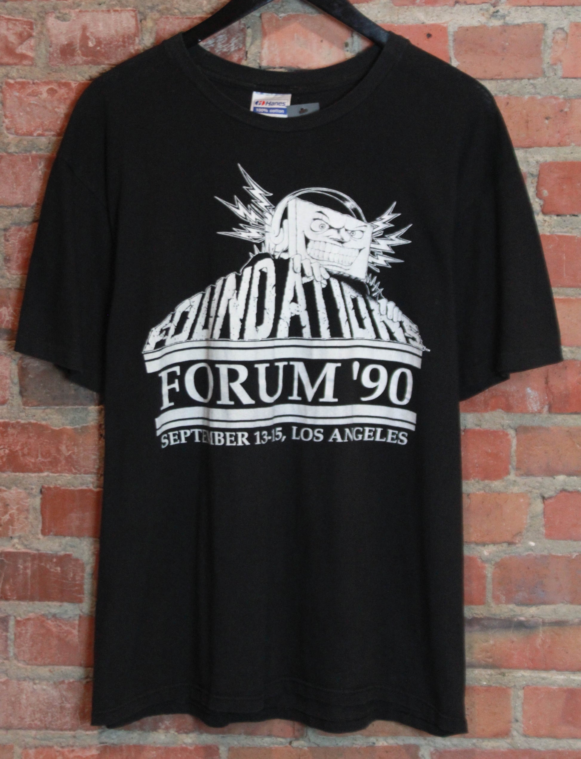 Vintage Foundations Forum Concert T Shirt 1990 Winterland Rock Express Convention Unisex Extra Large