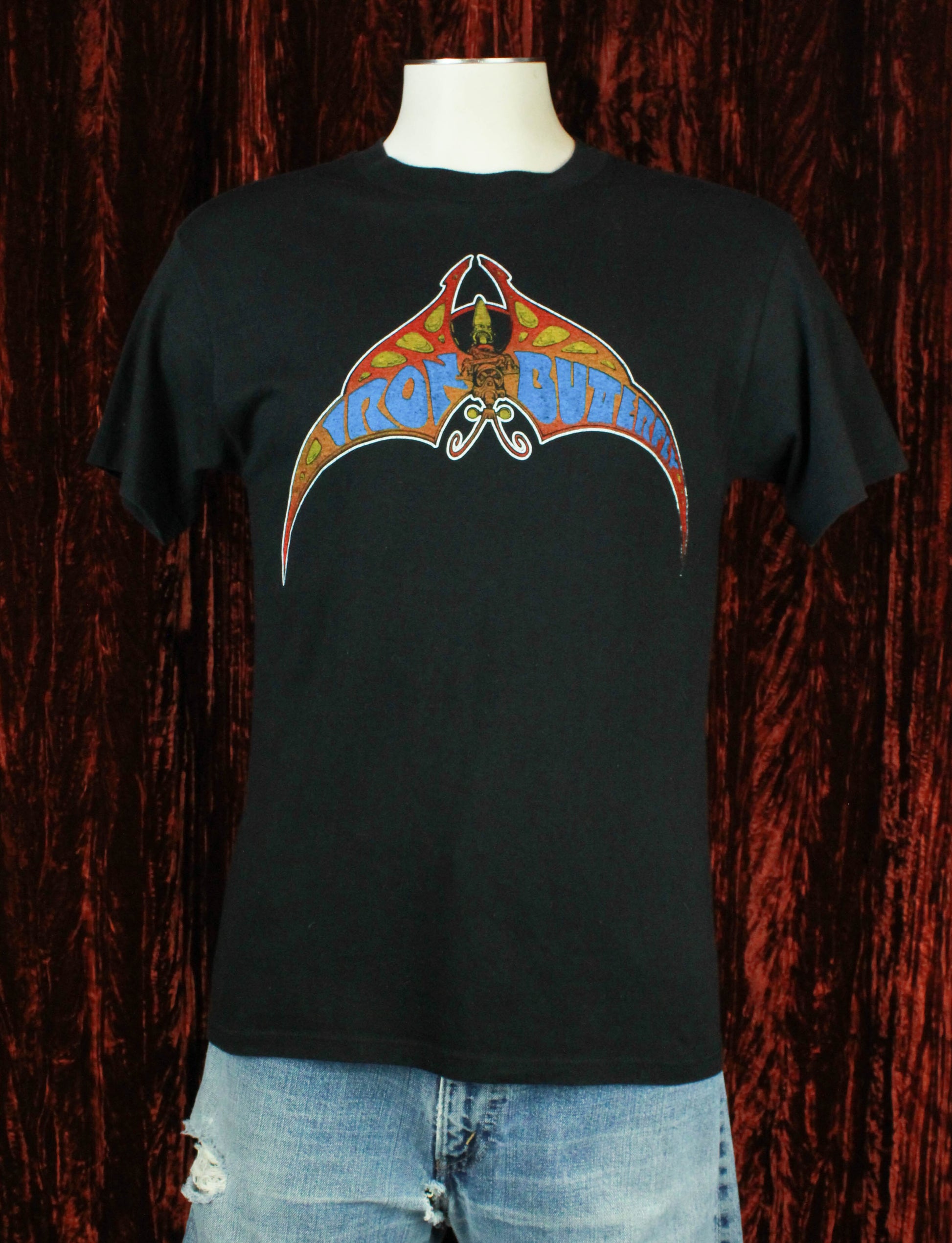Vintage Iron Butterfly Concert T Shirt 1987 Wings Of Flight Tour - Large