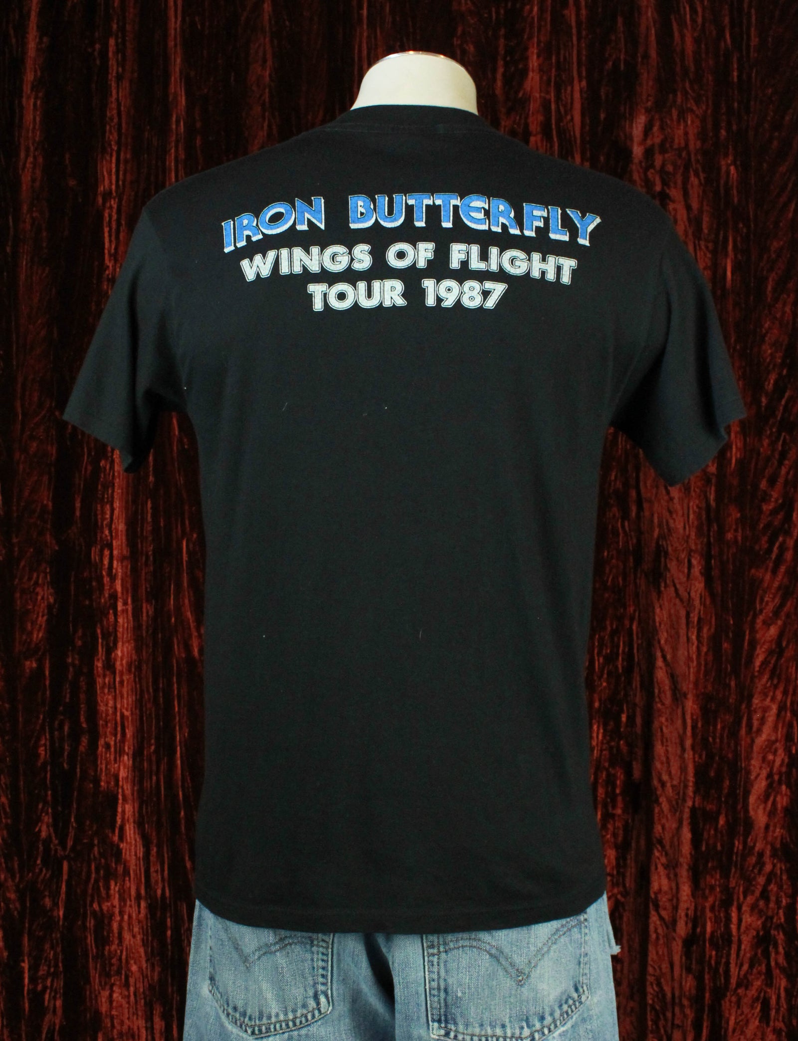 Vintage Iron Butterfly Concert T Shirt 1987 Wings Of Flight Tour