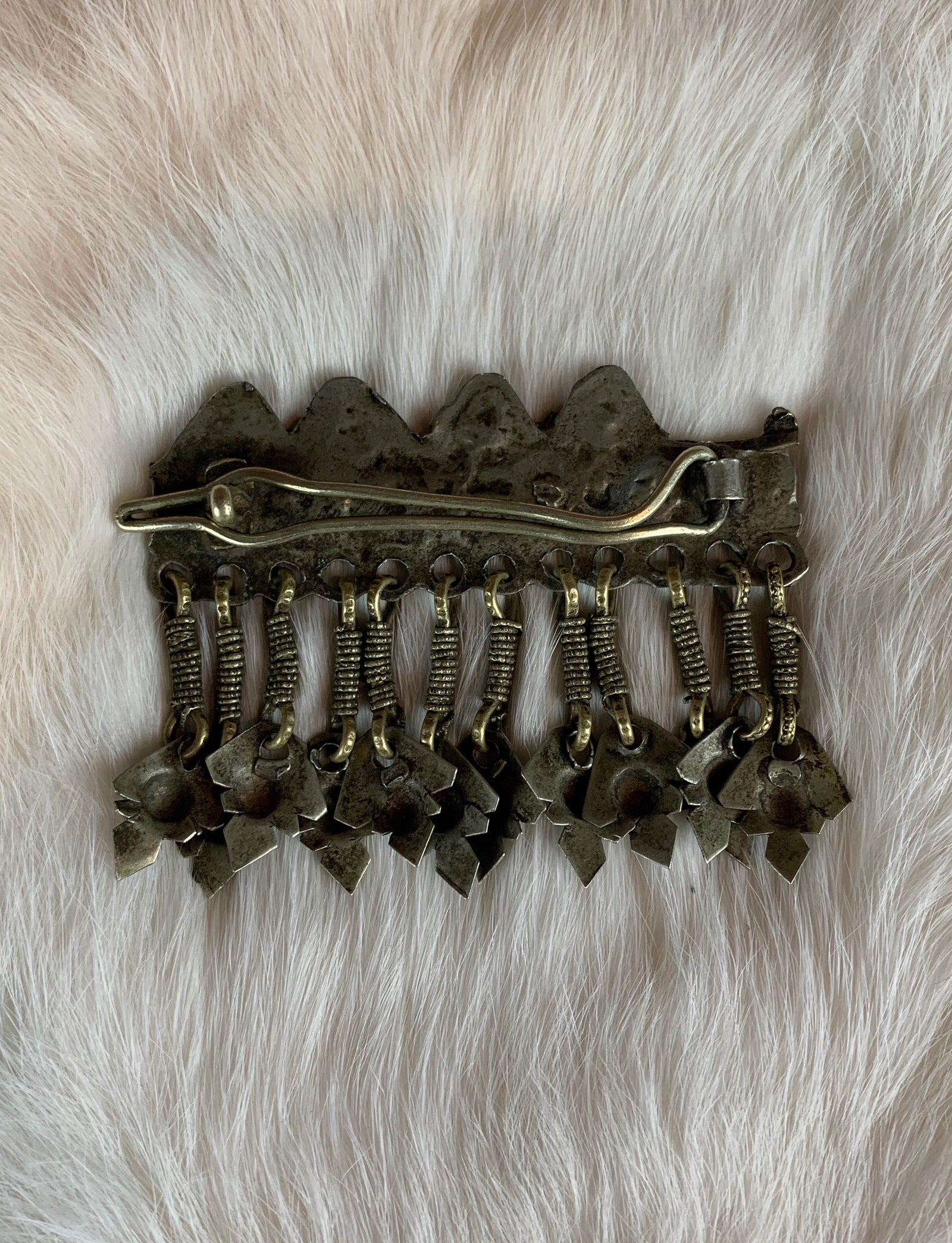 Vintage Jeweled Dangle Hair Clip