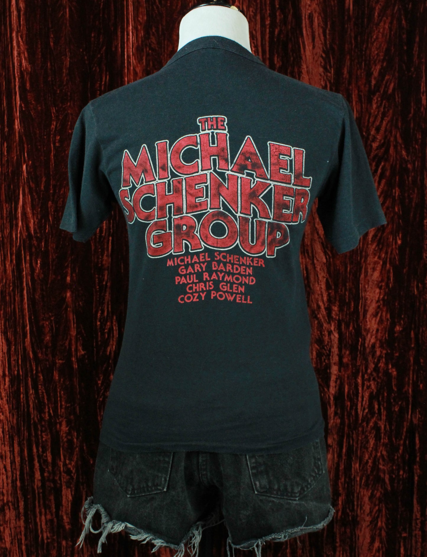 Vintage Michael Schenker Group Concert T Shirt 1980 Flying V - XS/S