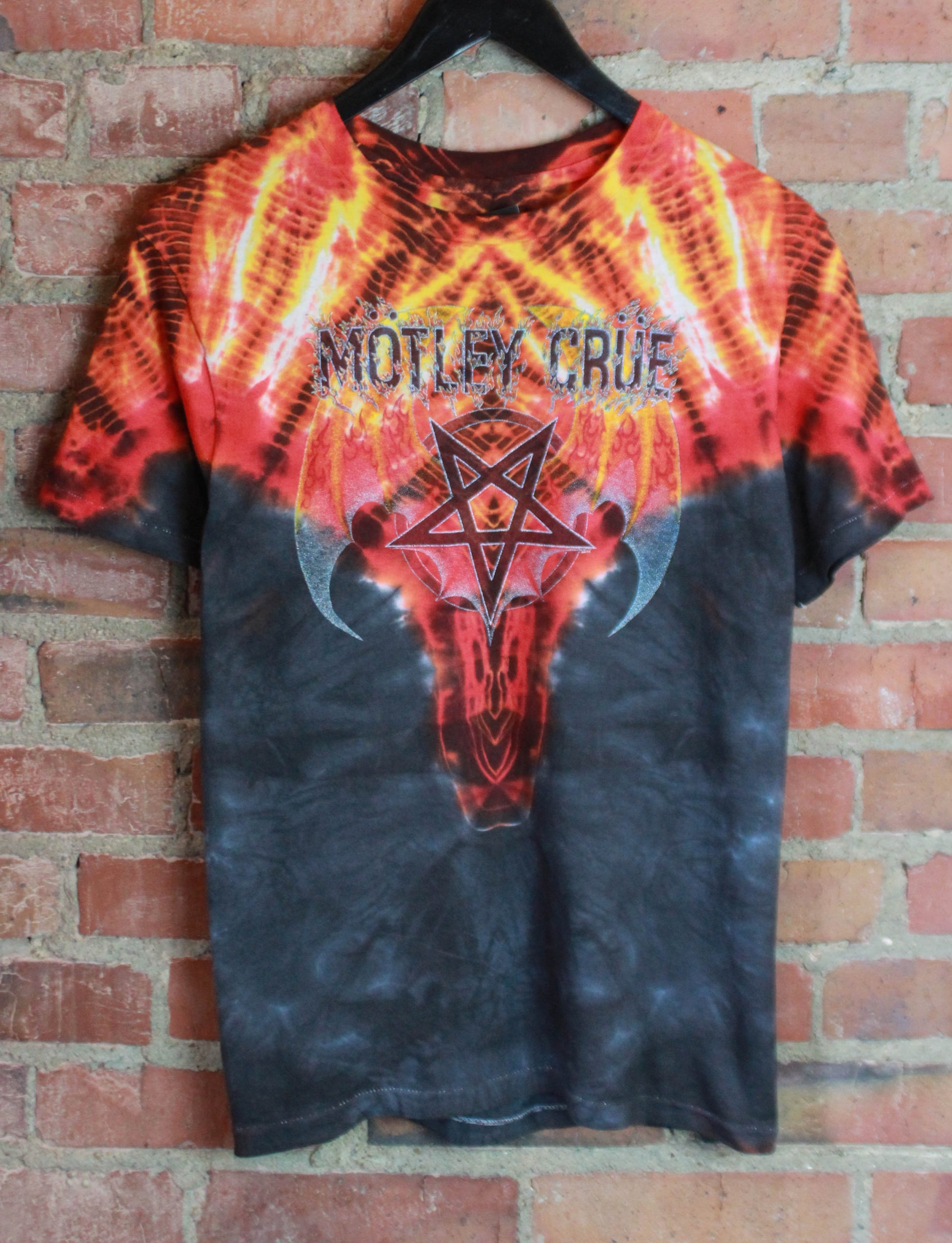 Vintage Motley Crue Concert T Shirt 1984 Tie Dye Unisex Small