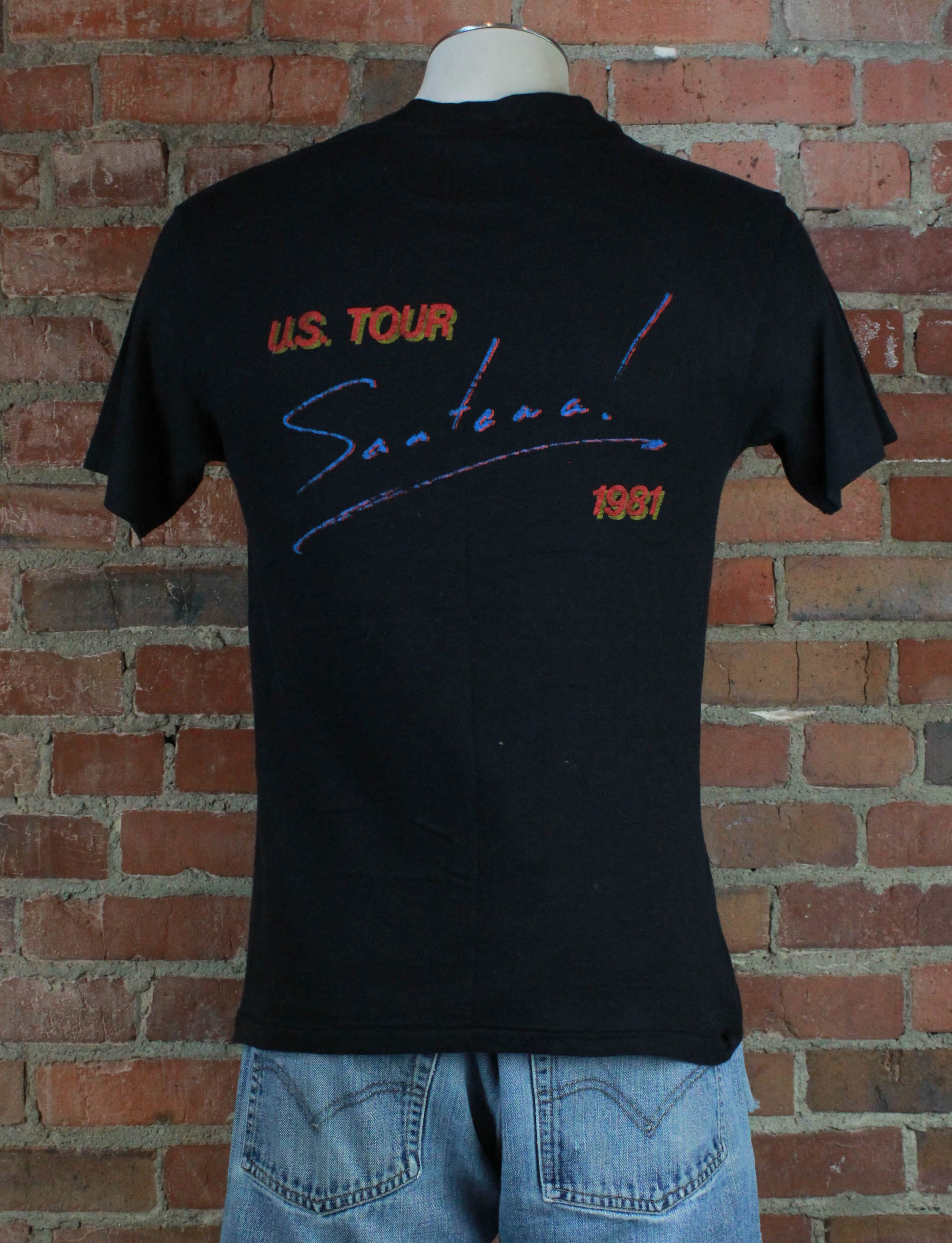 Vintage Satana Concert T Shirt 1981 US Tour Zebop! Winning - Medium