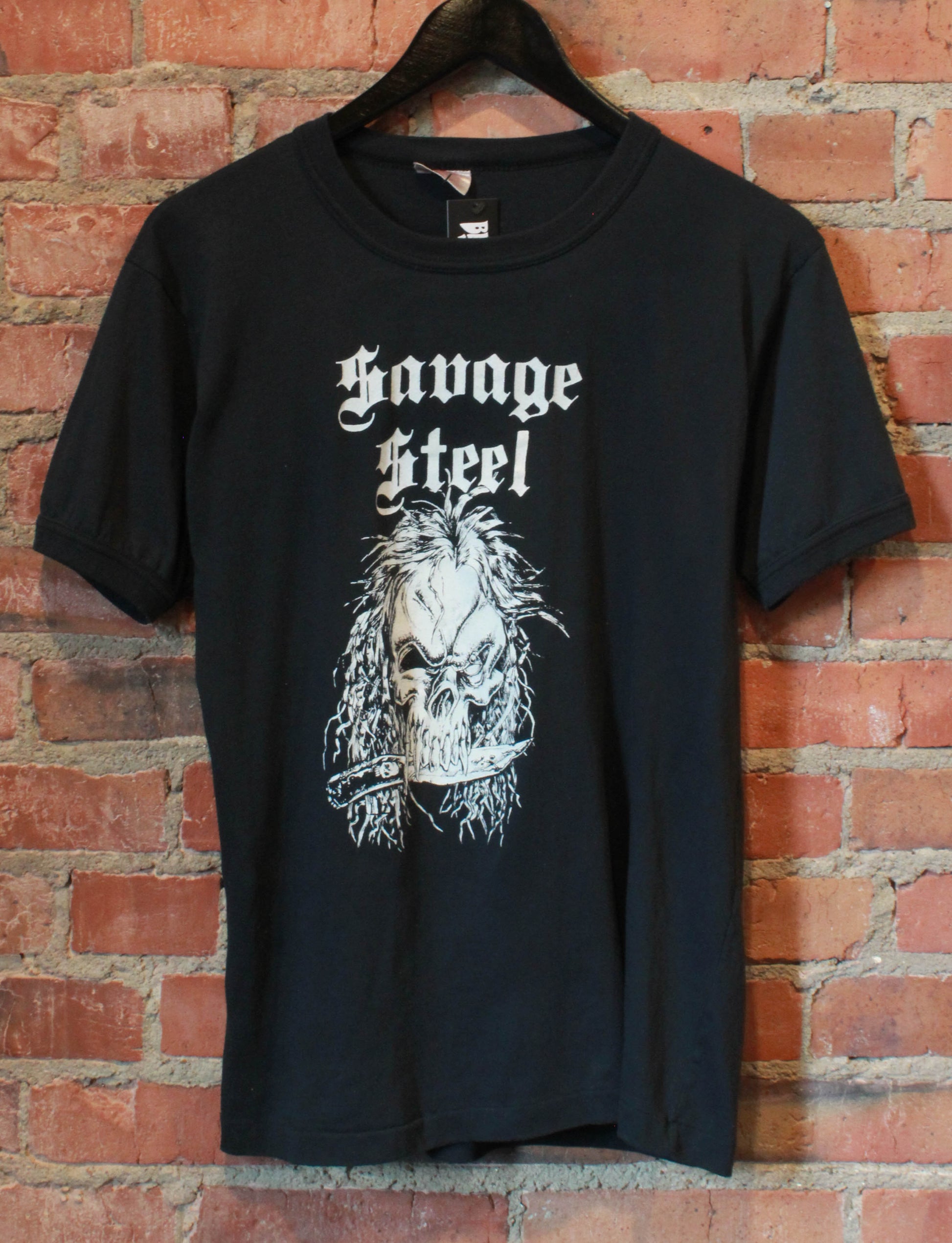 Vintage Savage Steel Concert T Shirt 80's Skull Unisex Medium