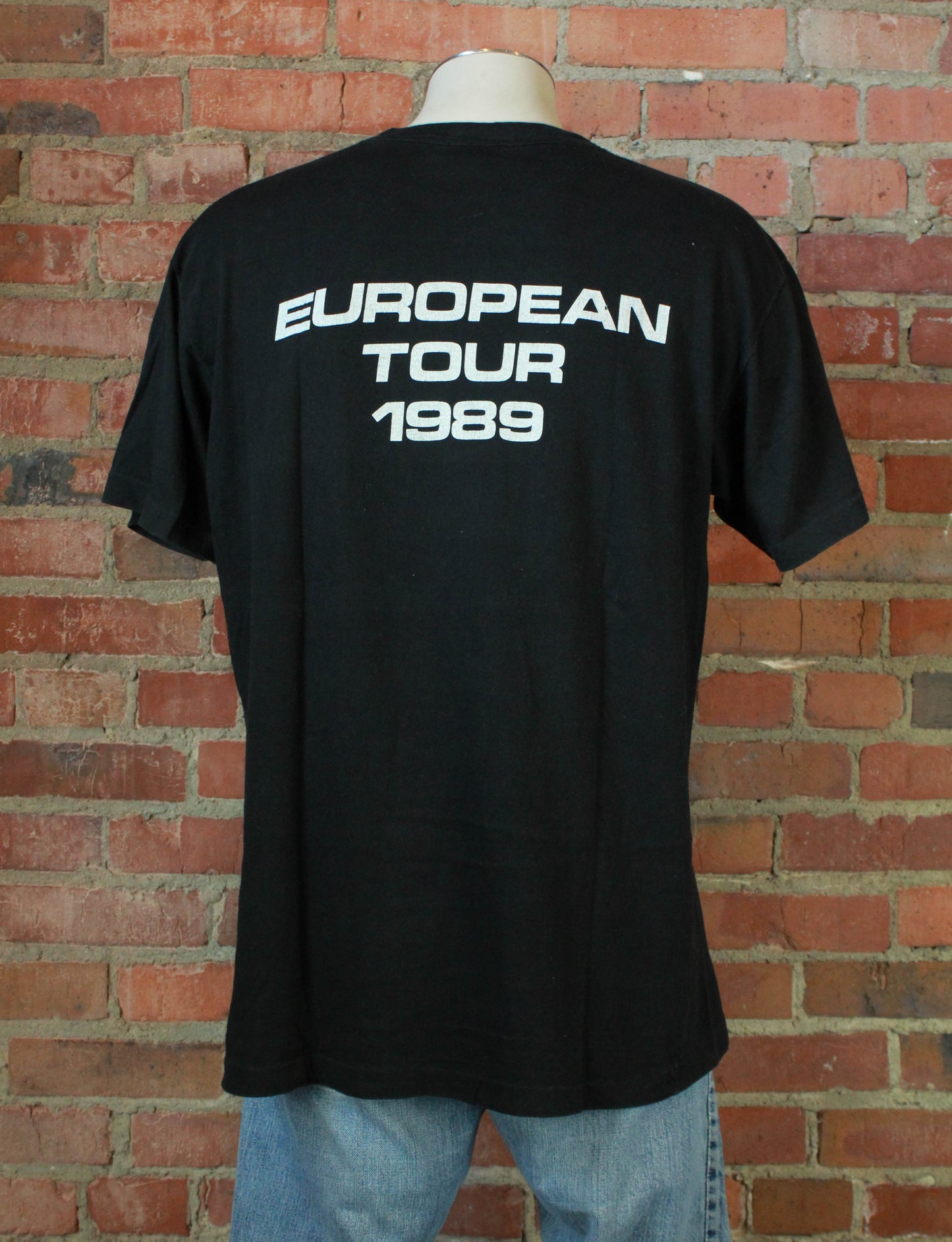 Vintage Steve Morse Concert T Shirt 1989 High Tension Wires Euro Tour - L/XL