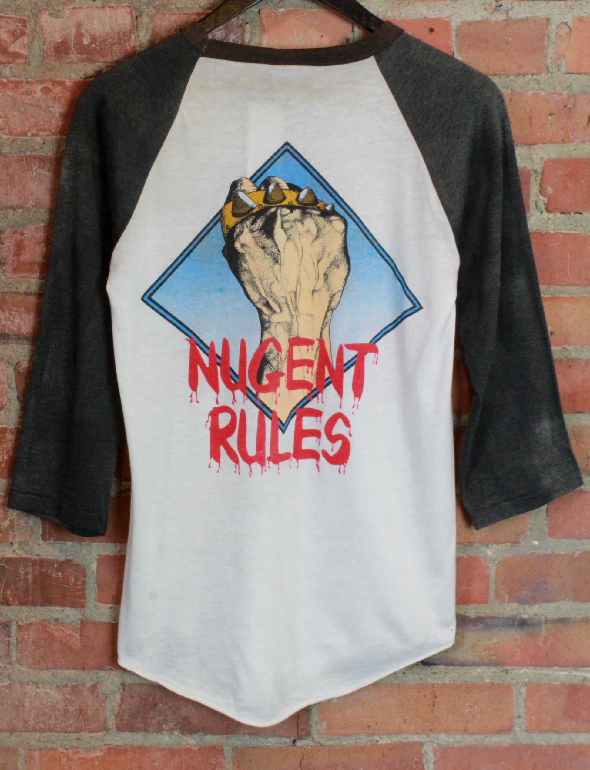 Vintage Ted Nugent Concert T Shirt 1982 Nugent Rules Tour Jersey Unisex Small