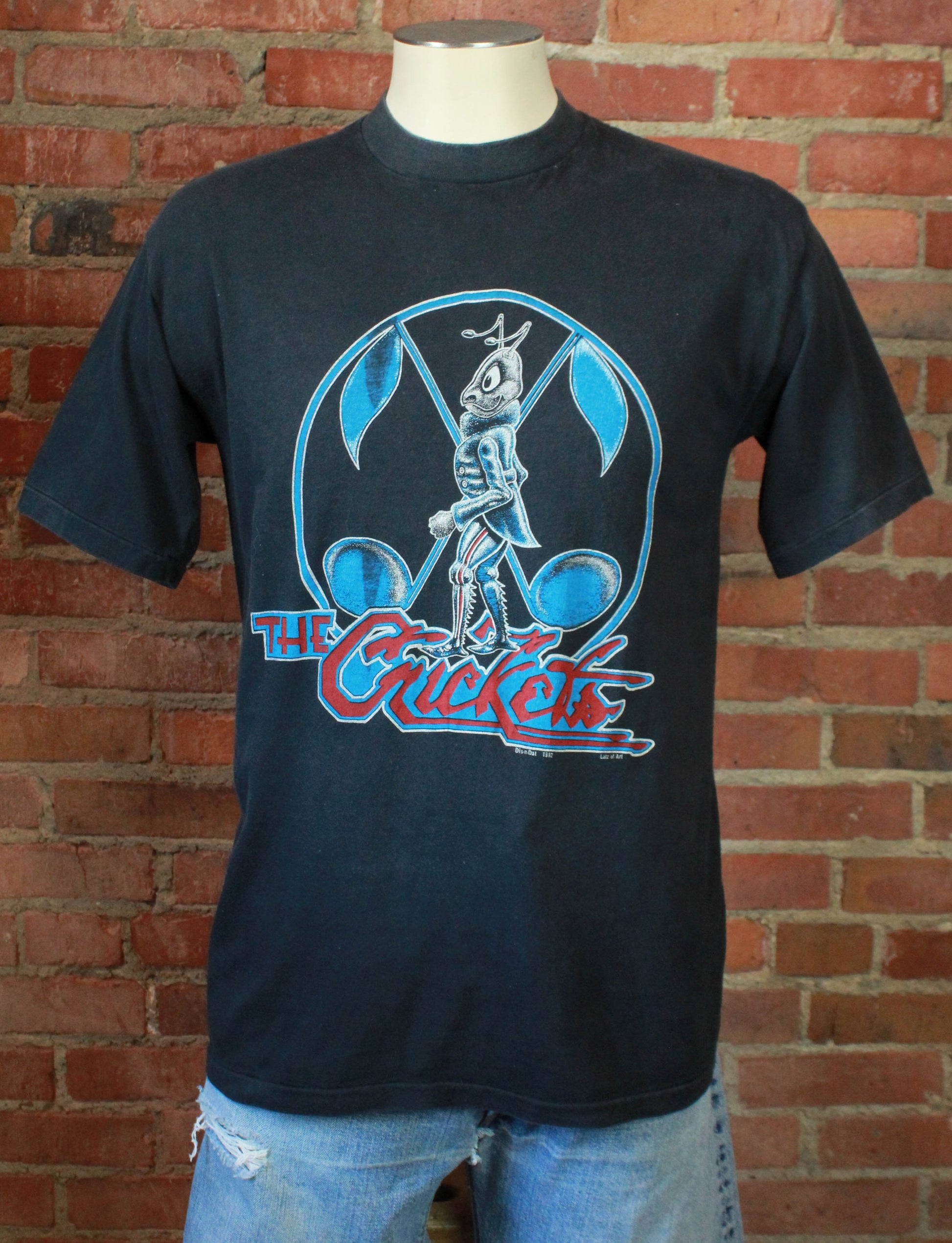 Vintage The Crickets Concert T Shirt 1982 Tour Unisex Medium
