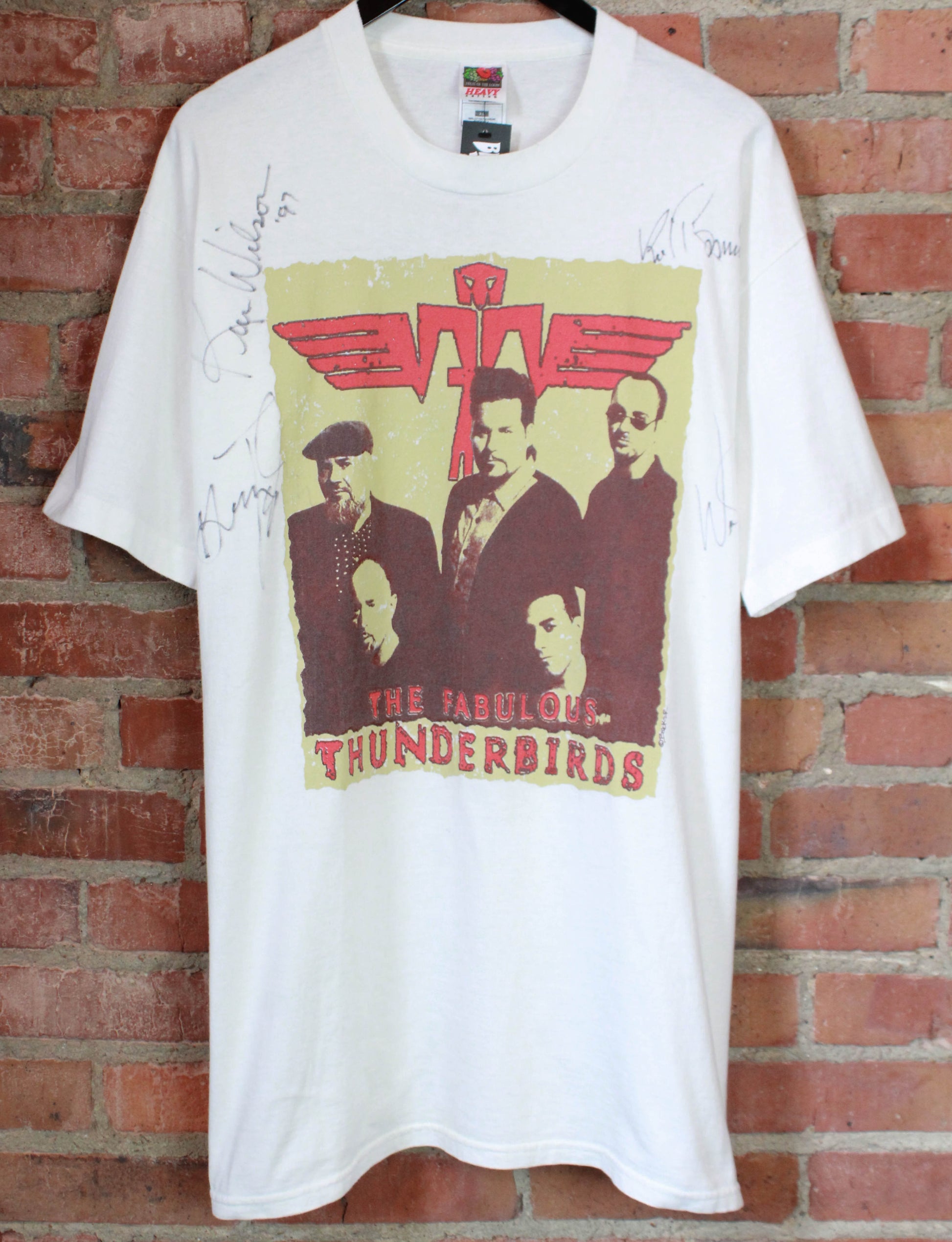 Vintage The Fabulous Thunderbirds Concert T Shirt 1996 The Roll Of The Dice Tour Signed Unisex XL