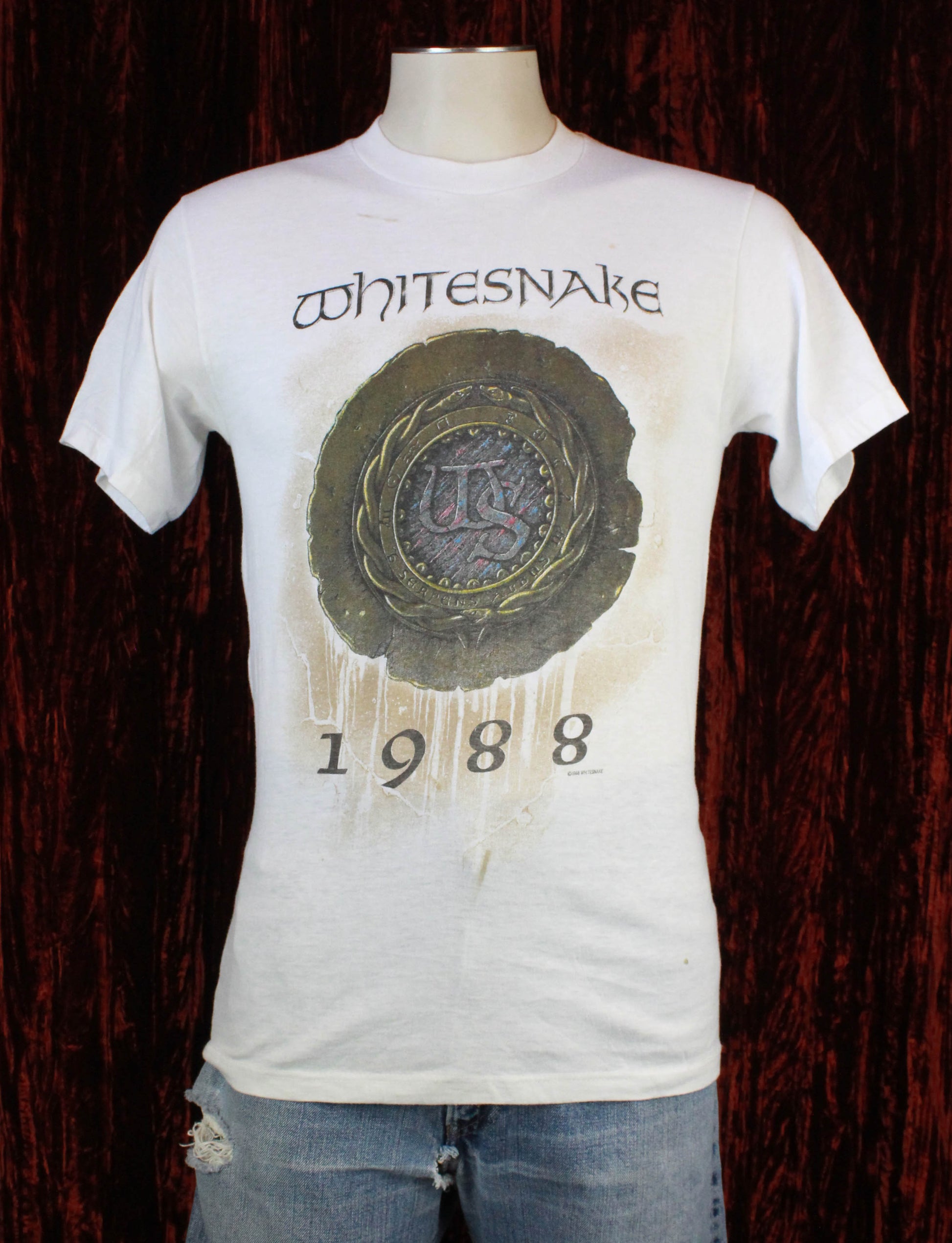Vintage Whitesnake Concert T Shirt 1988 Tour - Large