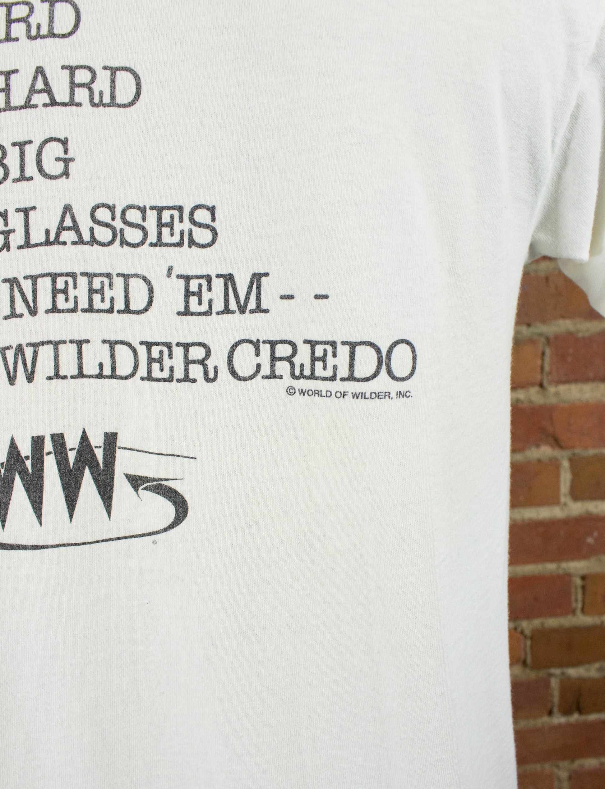 Webb Wilder 1991 Doo Dad White Concert T Shirt Unisex Large