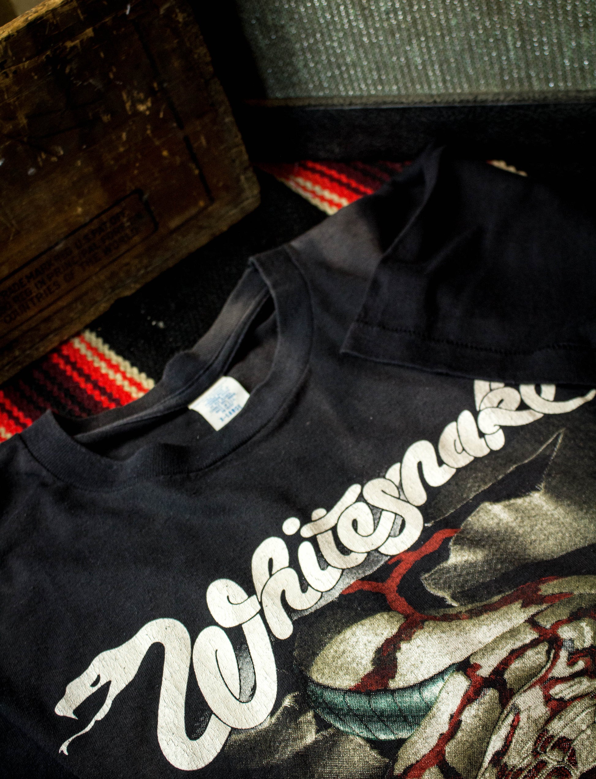 Vintage 1984 Whitesnake Slide It In Tour Black Concert T Shirt Large