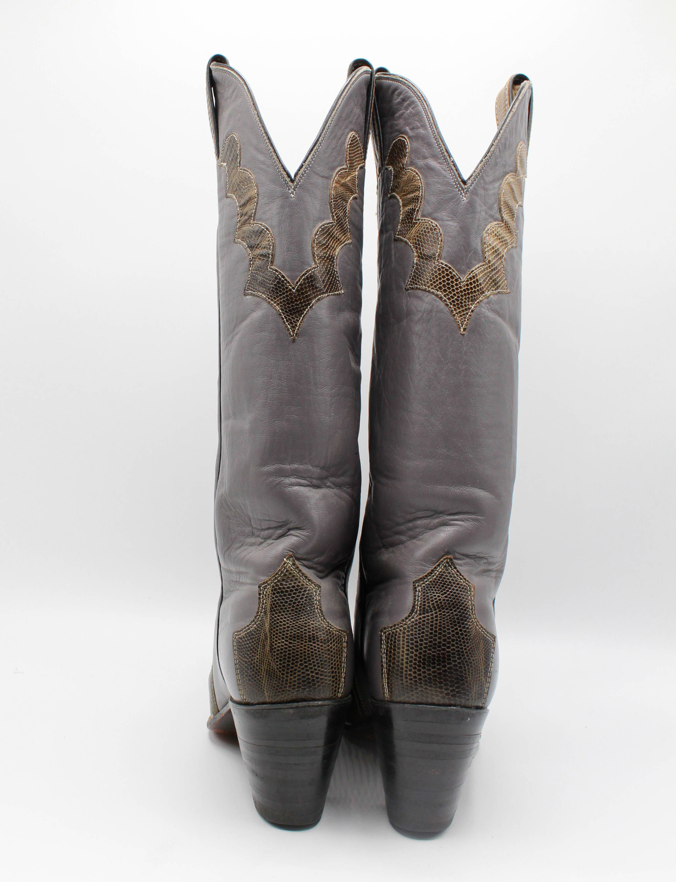 Low Heel Embroidered Knee High Western Cowboy Boots | Boohoo UK