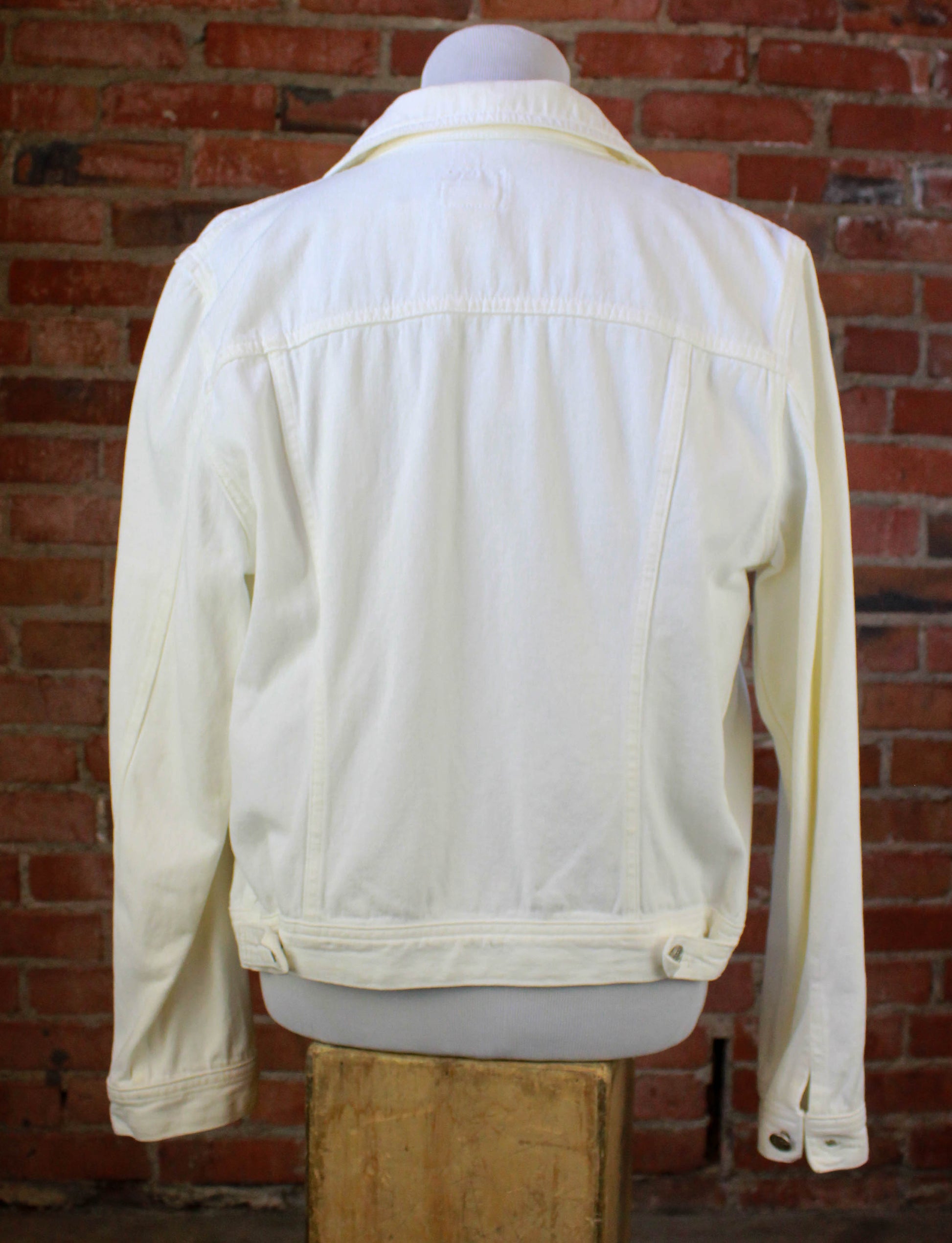 Women's Vintage 90's Calvin Klein Denim Jacket White Large