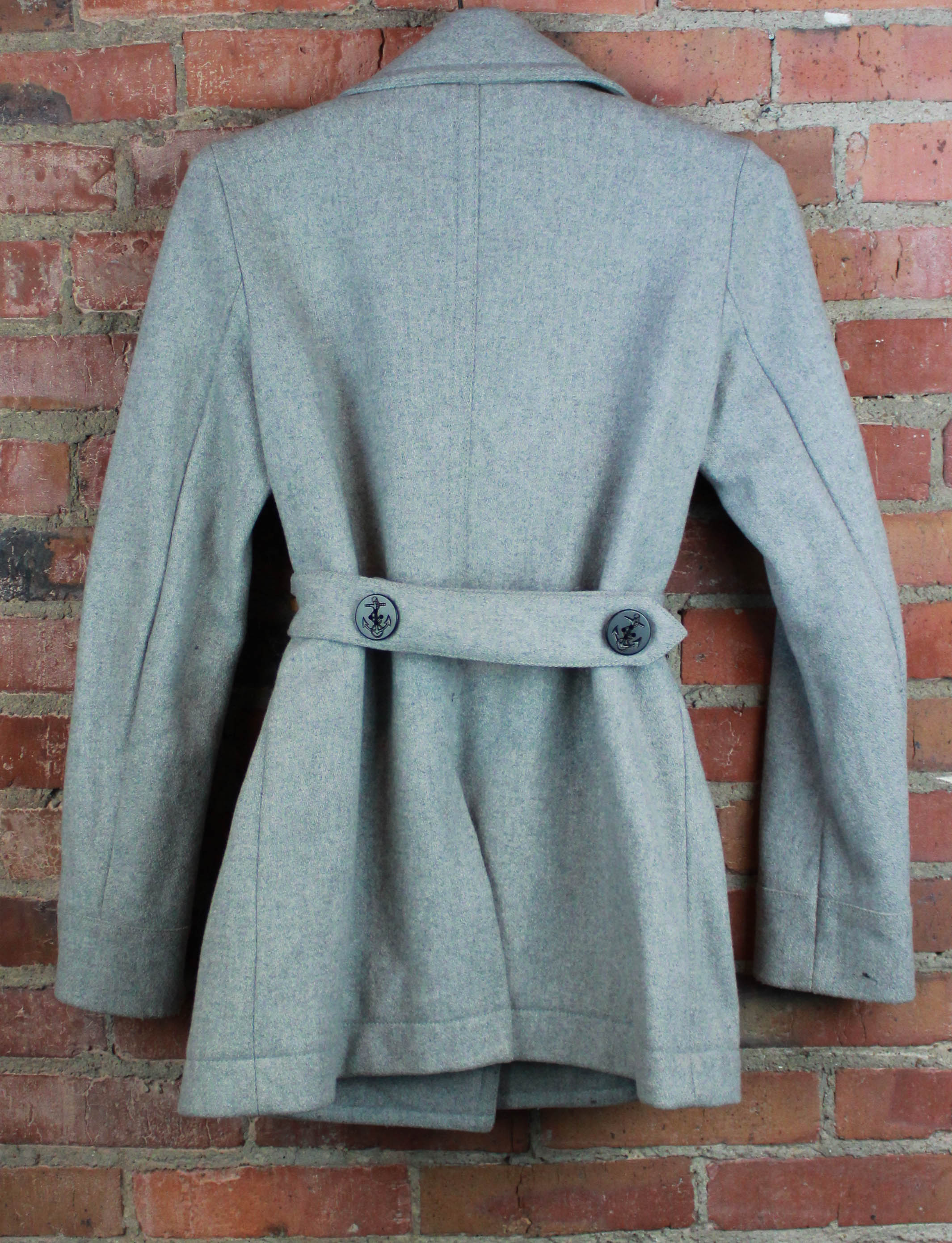 Women's Vintage 90's Ralph Lauren Polo Peacoat Navy Jacket Wool