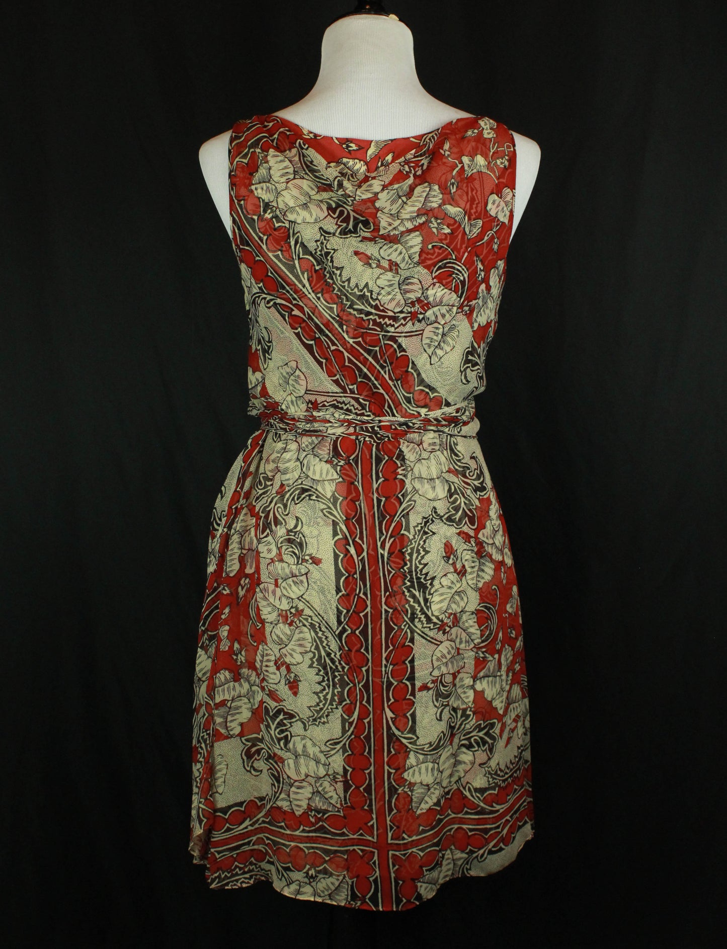 Women's Vintage 90's Gary Graham Floral Silk Wrap Dress - 4/Small
