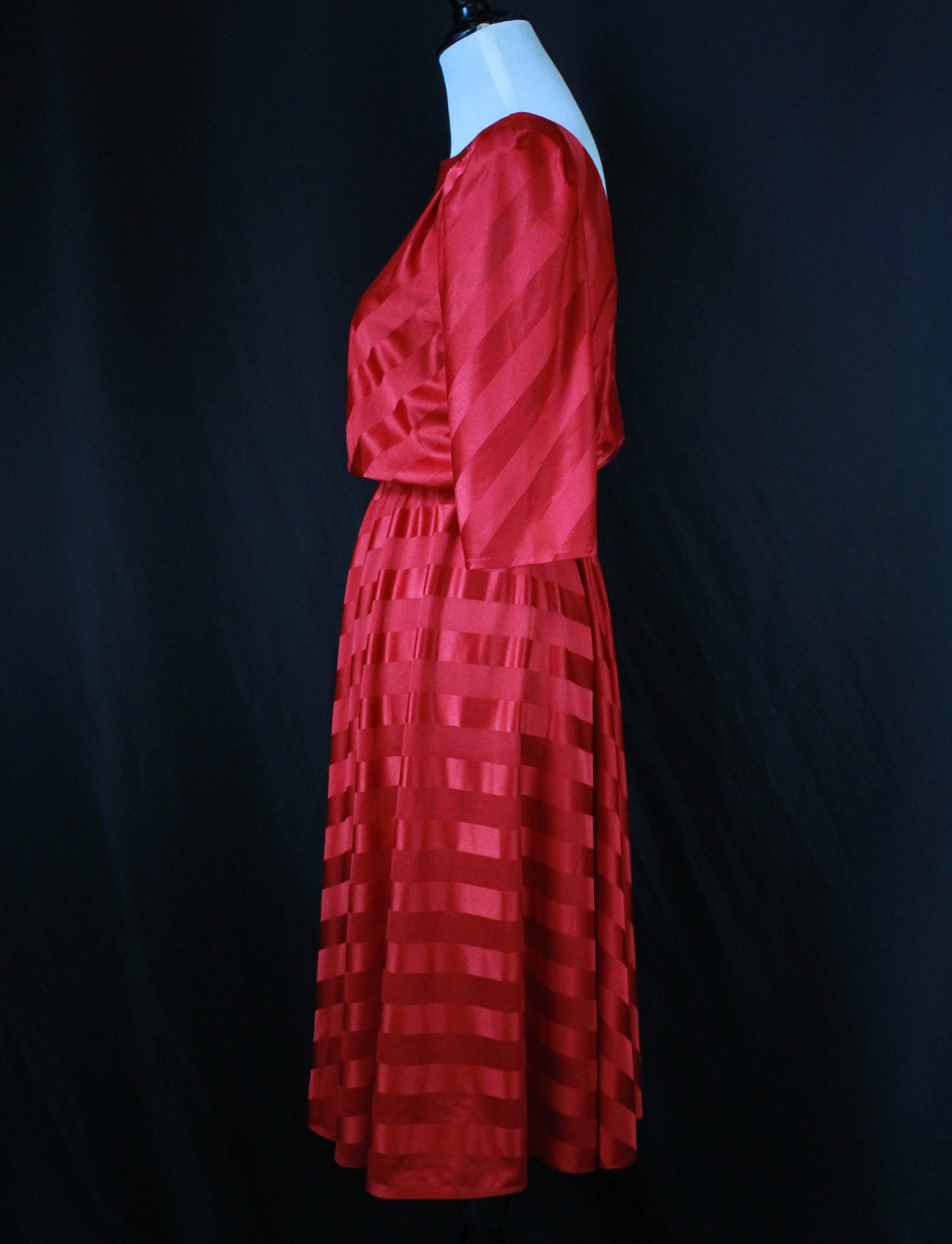 Women's Vintage Mary My Luv Red Midi Dress - Small/Medium