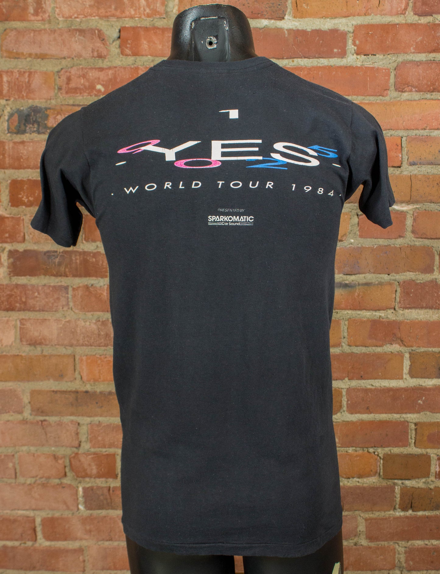 Yes 1984 90125 World Tour Black Concert T Shirt Unisex XS-Small