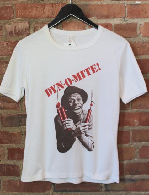 Vintage Graphic T Shirt Good Times "Dyn-o-mite" Jimmie Walker 1974 Medium